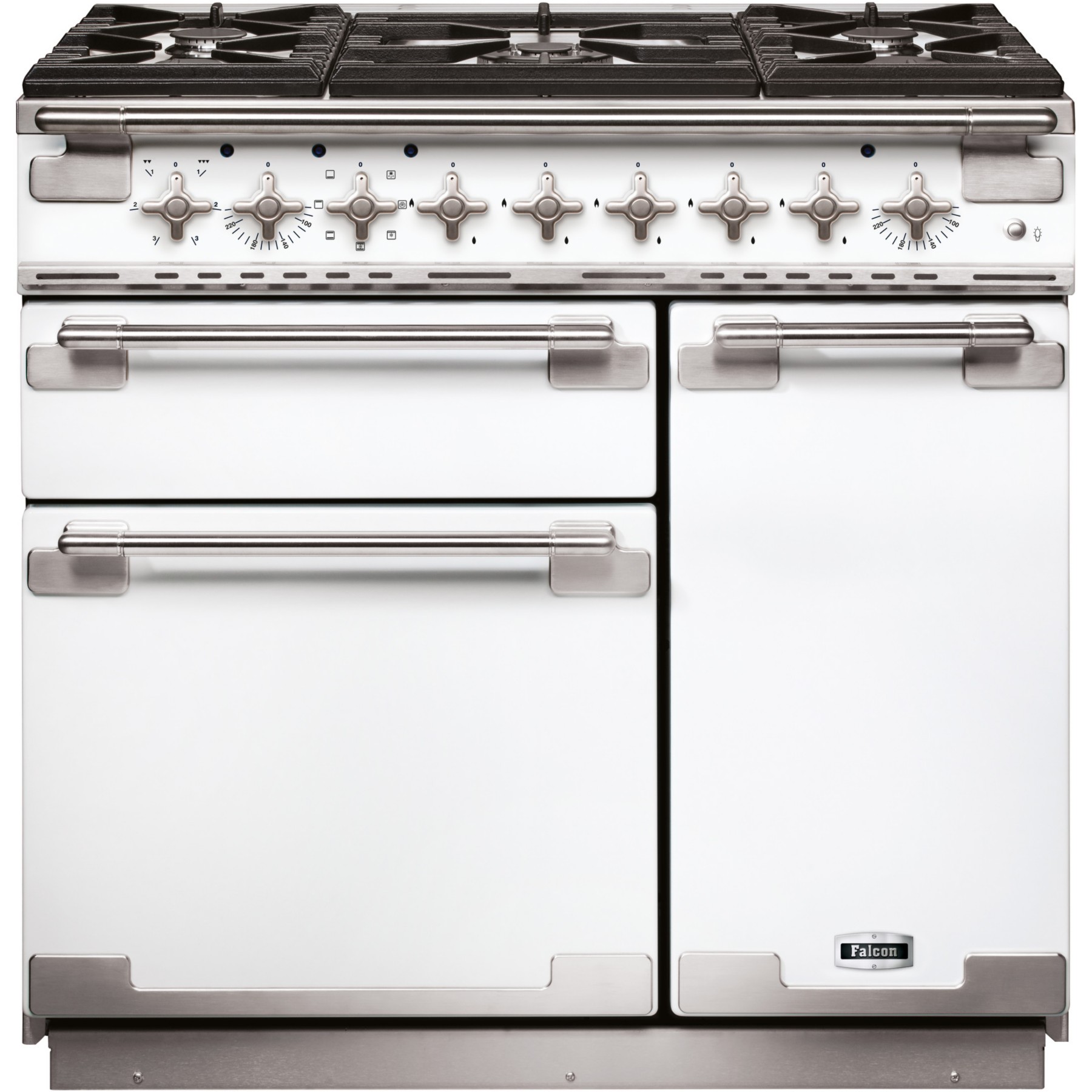 Piano de cuisson gaz FALCON ELISE90 MIXT BLANC