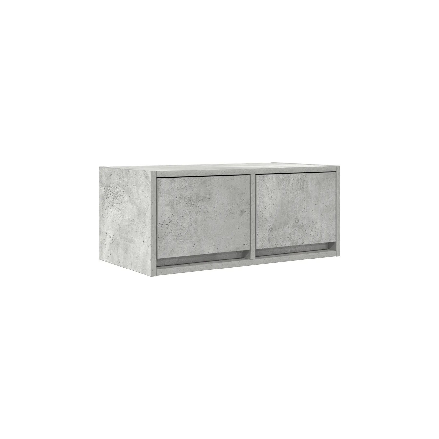 Meuble TV HELLOSHOP26 Meuble TV mural peu encombrant rangement