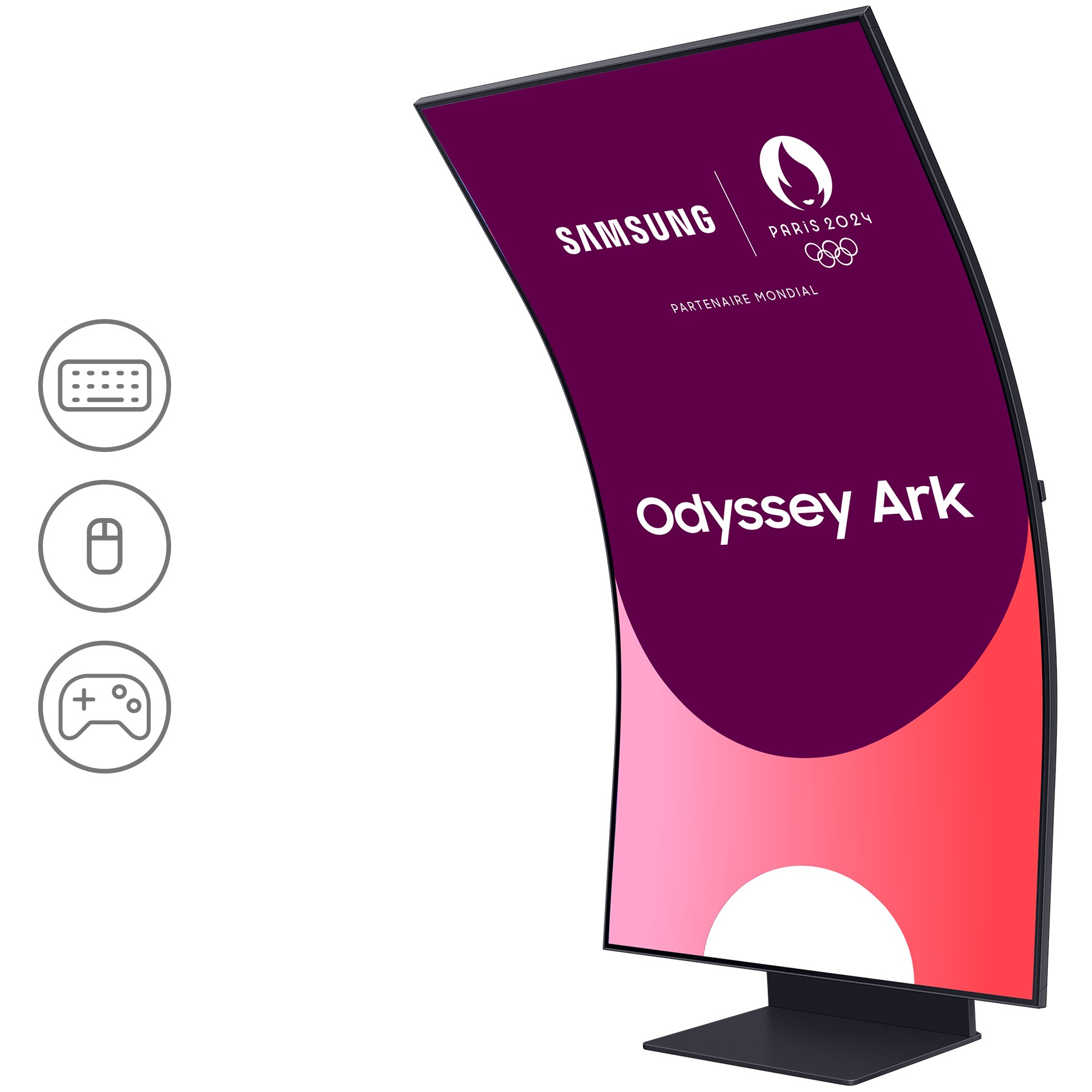 Ecran PC Gamer SAMSUNG ARK LS55CG970 55" incurvé 1000R 3K 165Hz VA HDR10+