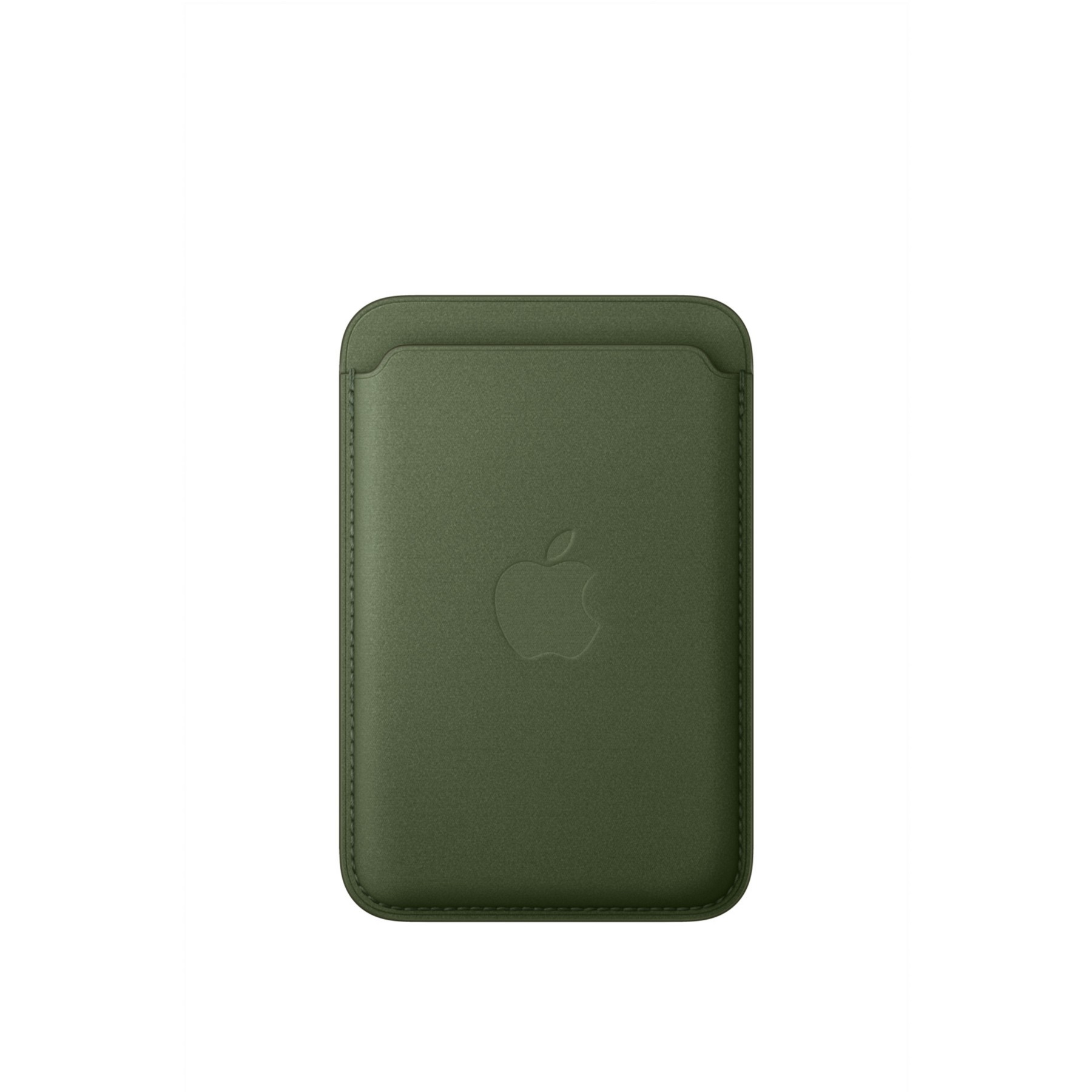 Porte-cartes APPLE MagSafe tissage fin Vert Mousse