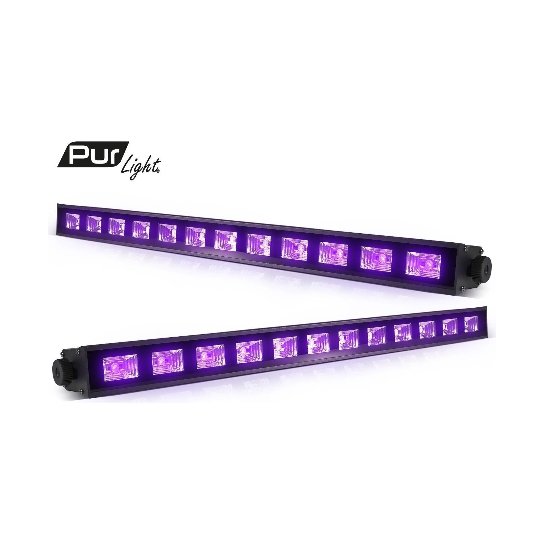 Jeu de lumières PUR LIGHT Lot de 2 Barres à LEDs 12x3V spécial lum