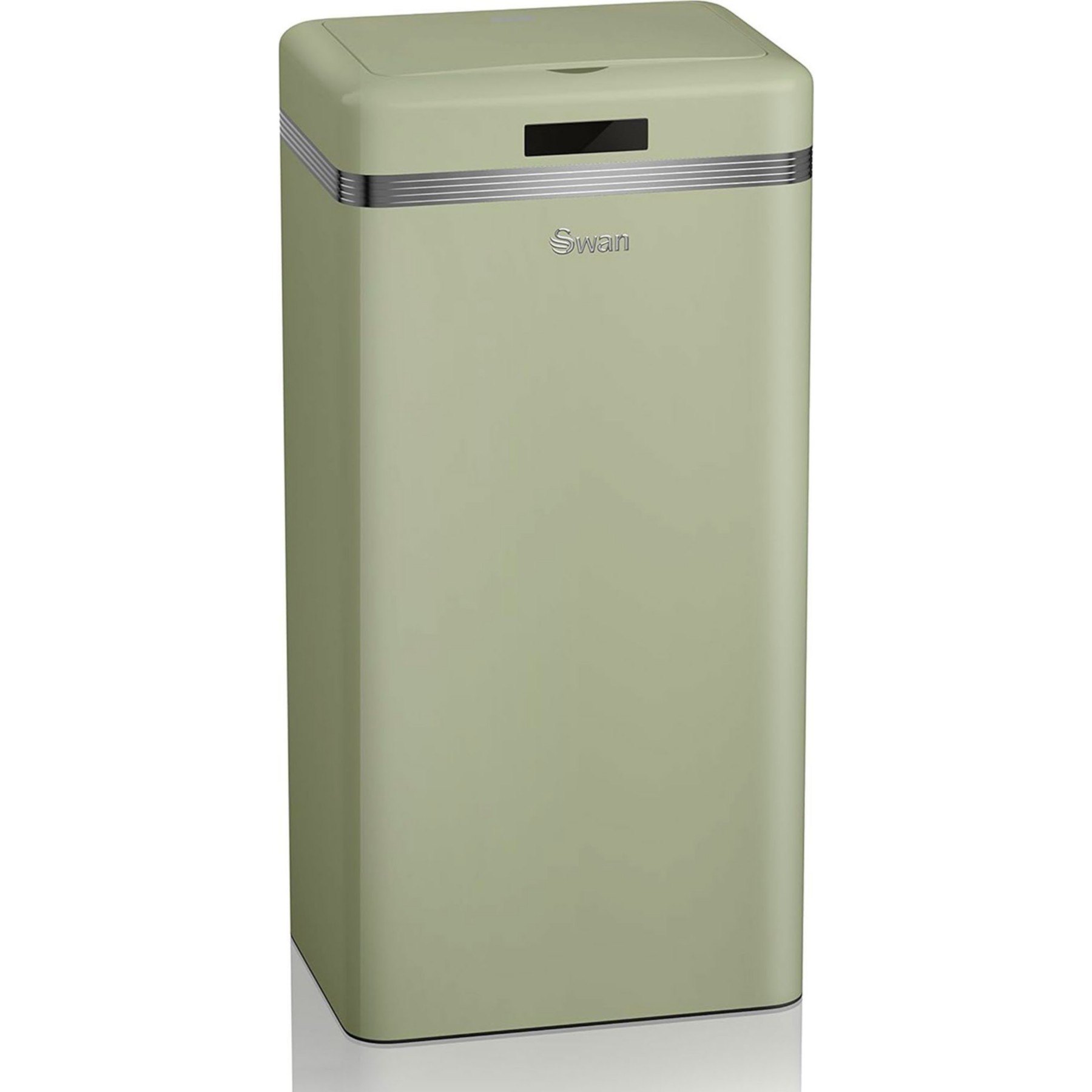 Poubelle de cuisine automatique SWAN SWKA4500GNEU Retro Poubelle, Métal, 45 L
