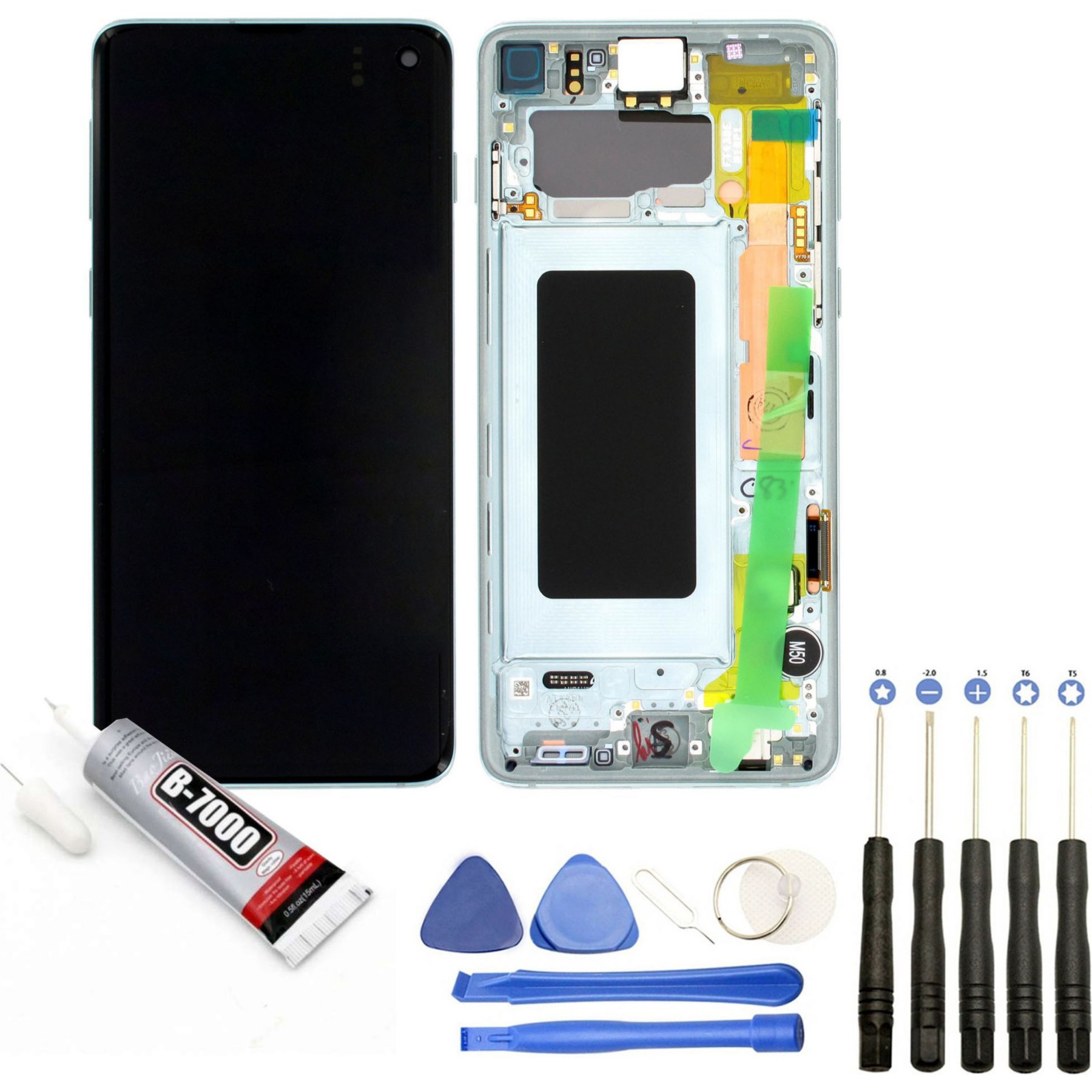 Ecran téléphone VISIODIRECT Vitre+LCD pour Samsung Galaxy S10