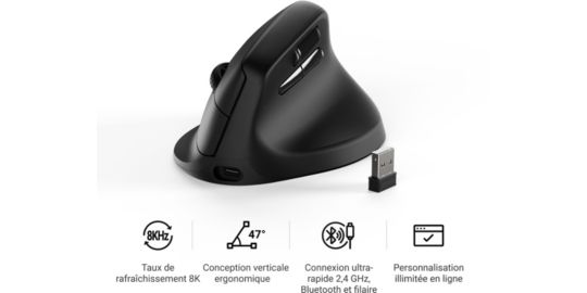 Souris Gamer Sans Fil KEYCHRON M5 8K Wireless