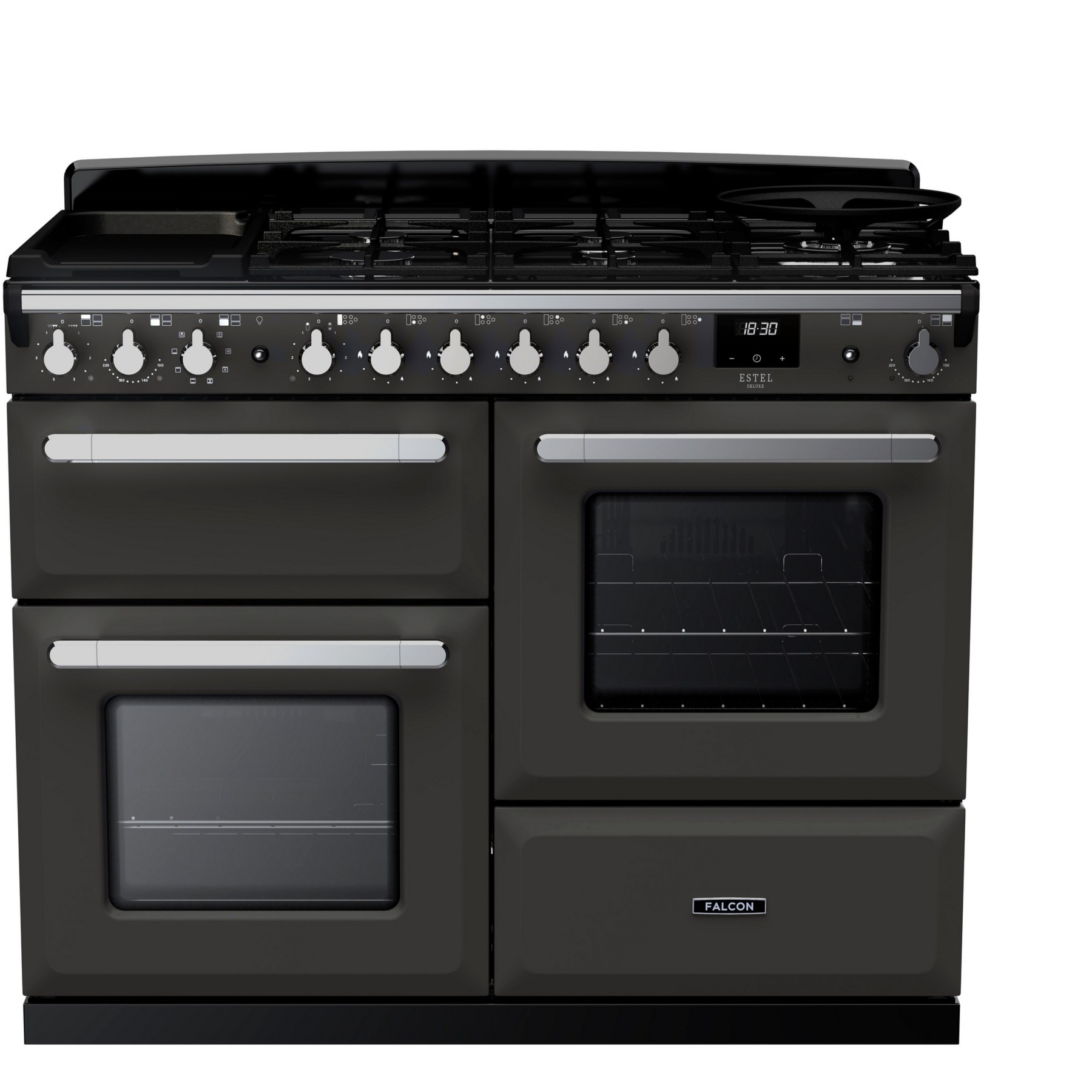 Piano de cuisson mixte FALCON ESTEL DELUXE OC TAB MIX 110 CM ARDOISE C