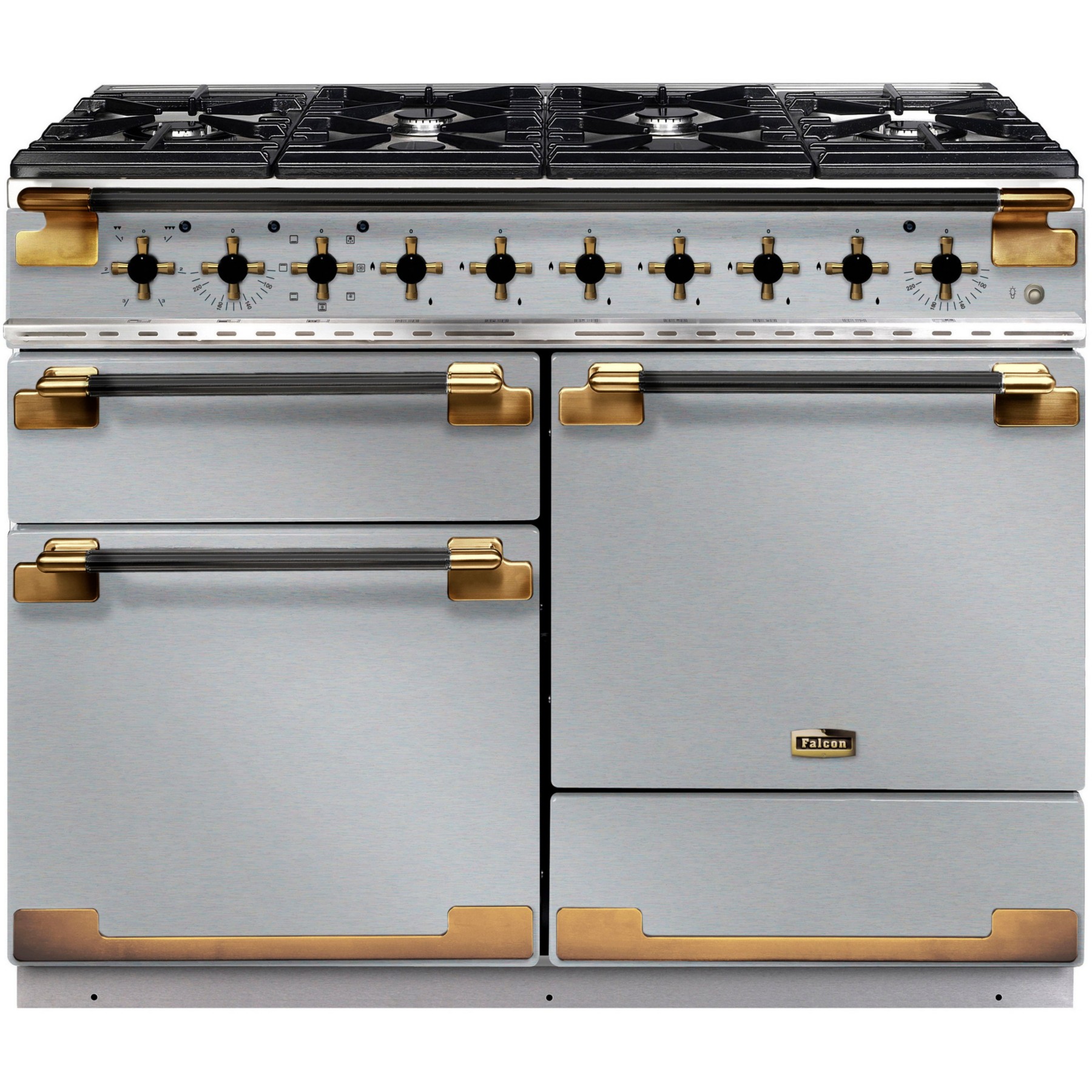 Piano de cuisson gaz FALCON ELISE LUXE TAB GAZ 110 CMINOX et NOIR LA