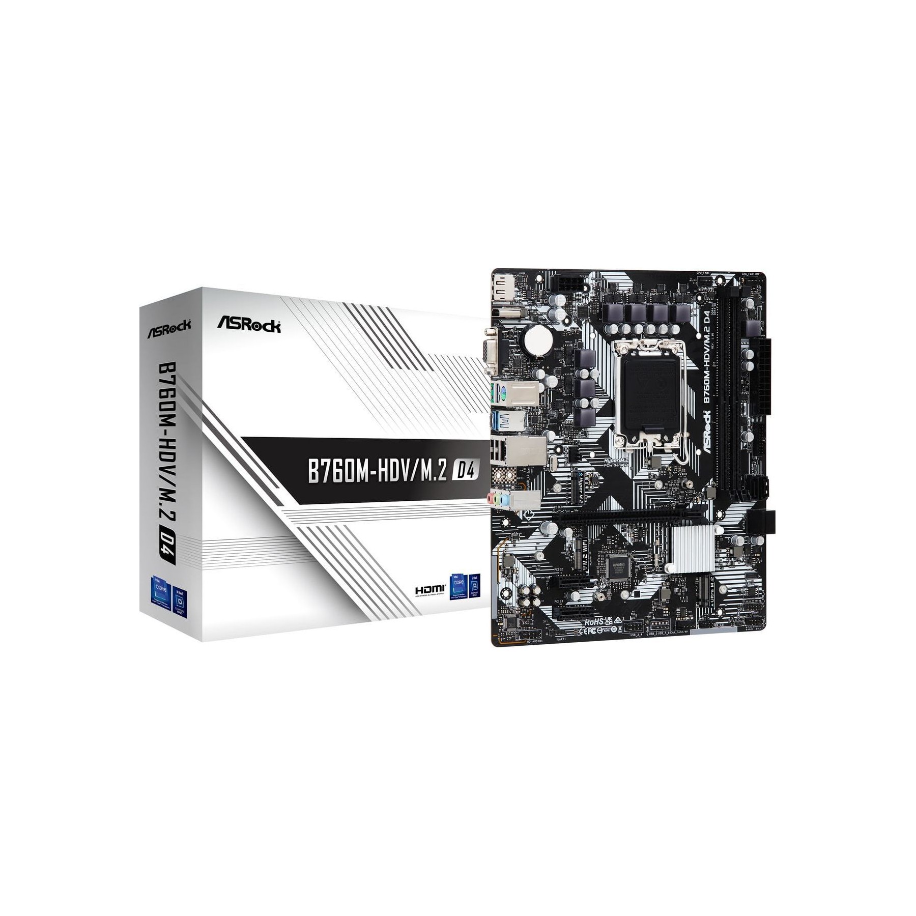Carte mère ASROCK Carte Mère B760M-HDV/M.2 DDR4 (Intel LGA