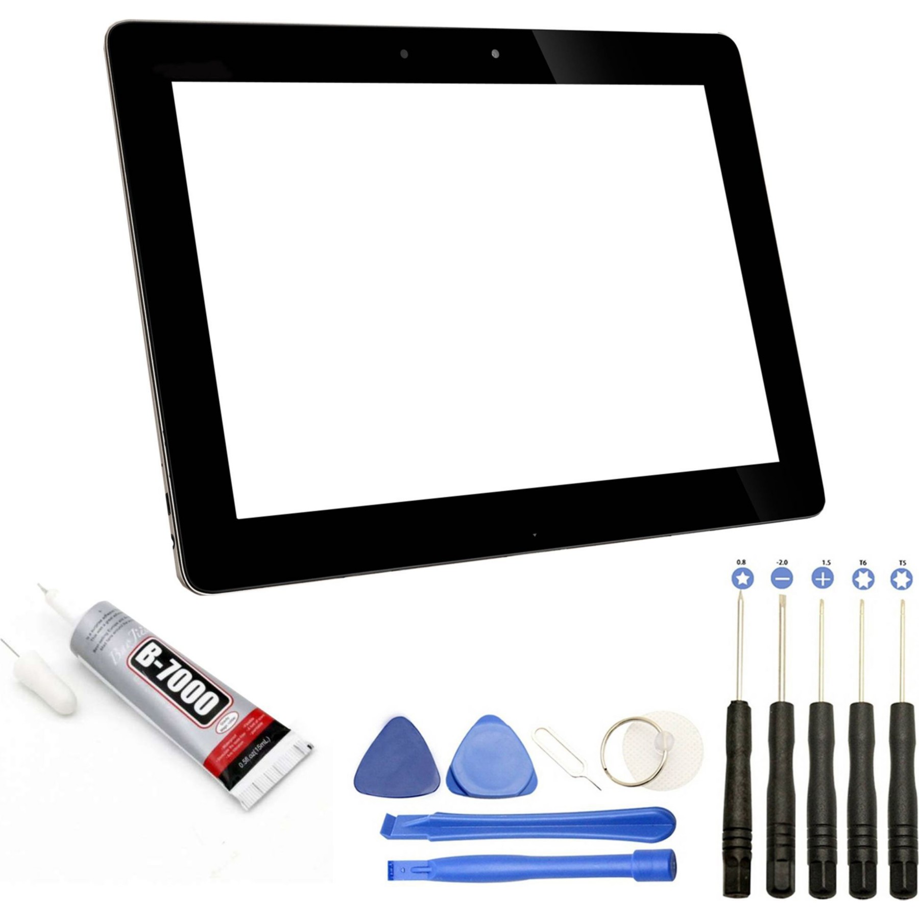 Ecran téléphone VISIODIRECT Vitre écran tactile pour Asus TF700 NOIR