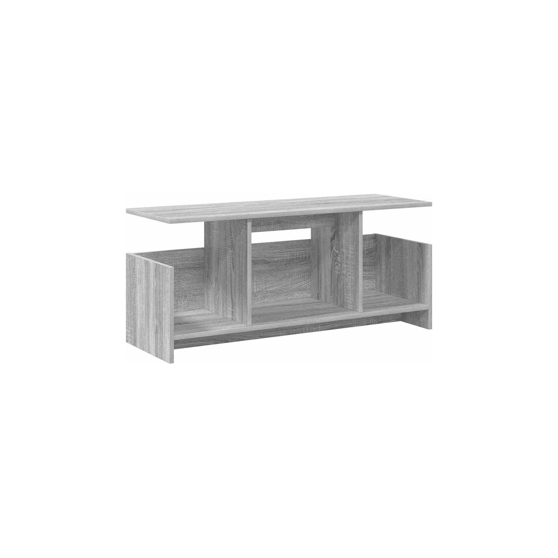 Meuble TV HELLOSHOP26 Meuble TV rectangulaire moderne avec ran