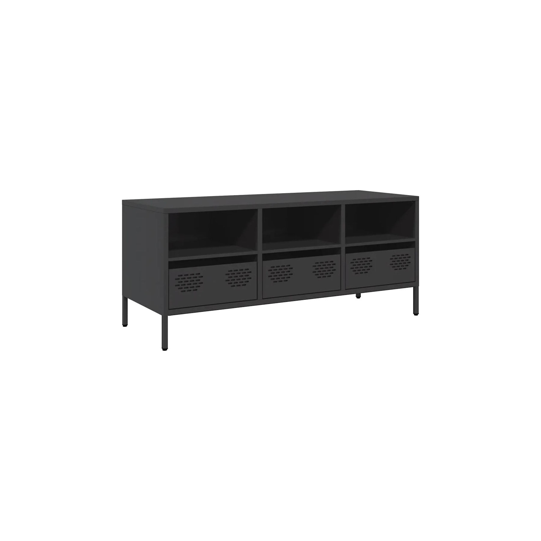 Meuble TV HELLOSHOP26 Meuble TV design industriel avec rangeme
