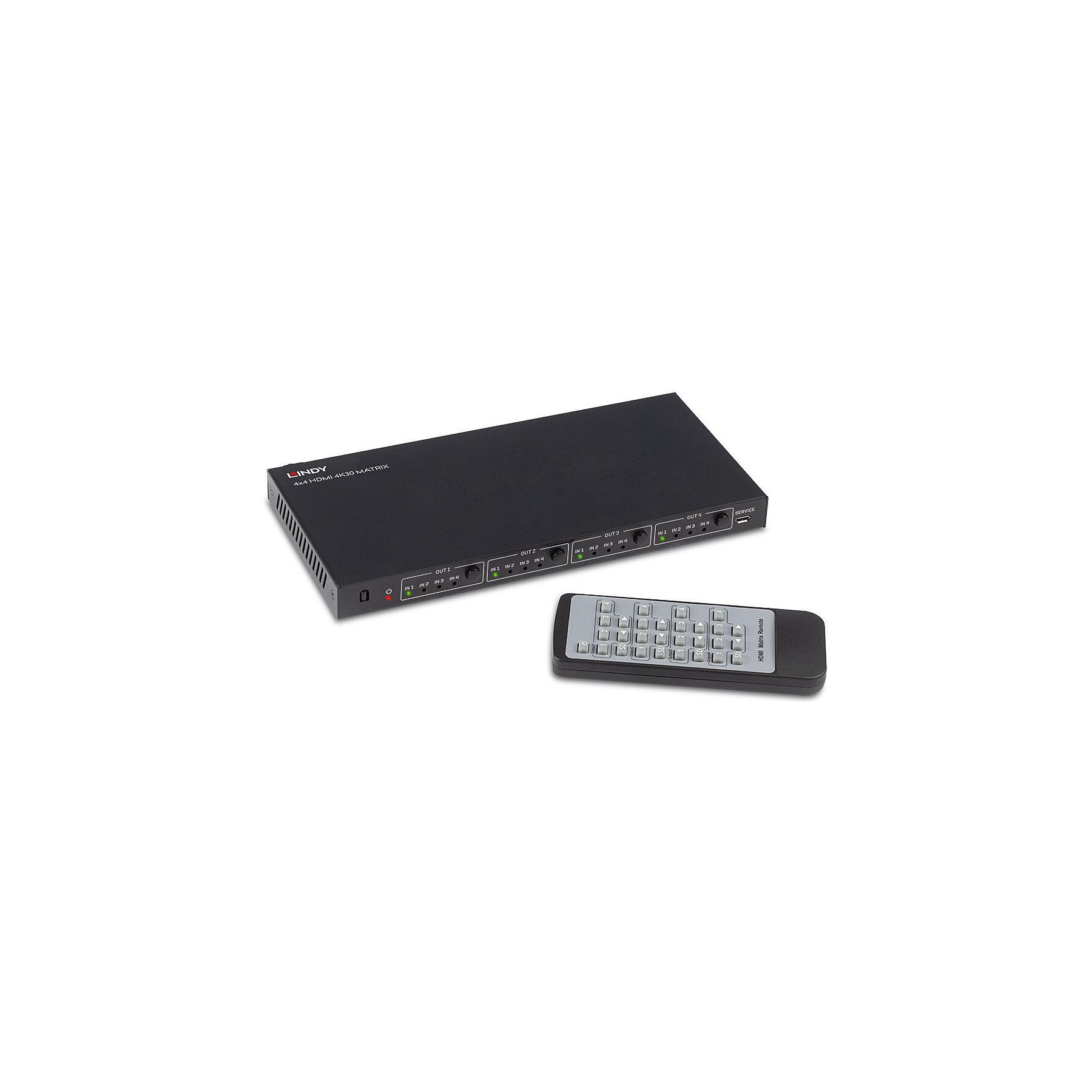 Switch HDMI LINDY Matrice HDMI 4 entrées 4 sorties 4K30