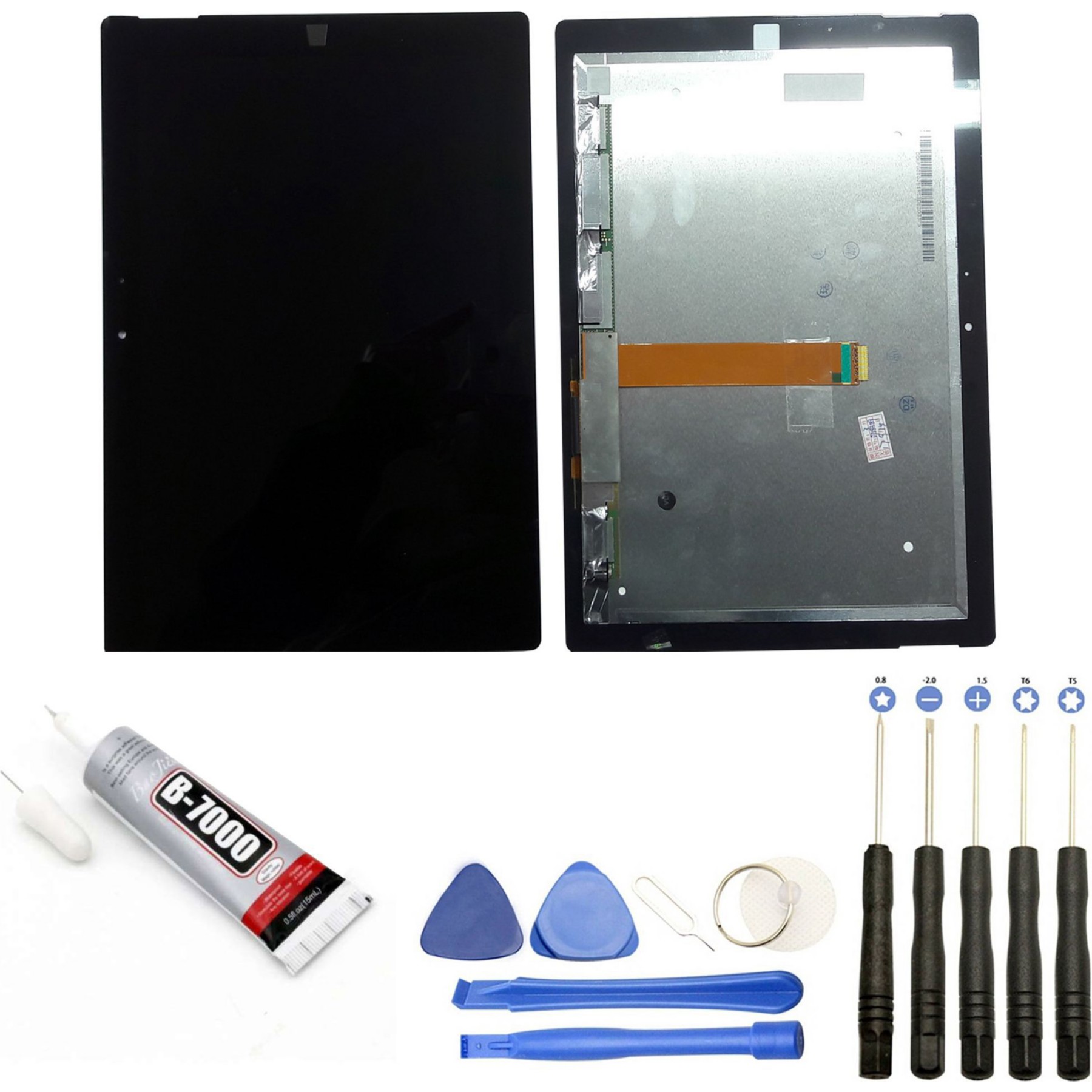 Ecran téléphone VISIODIRECT Vitre+LCD pour Microsoft Surface 3 1645