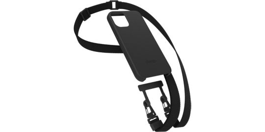 Coque avec cordon WOODCESSORIES iPhone 14 Pro Max Tour de cou noir