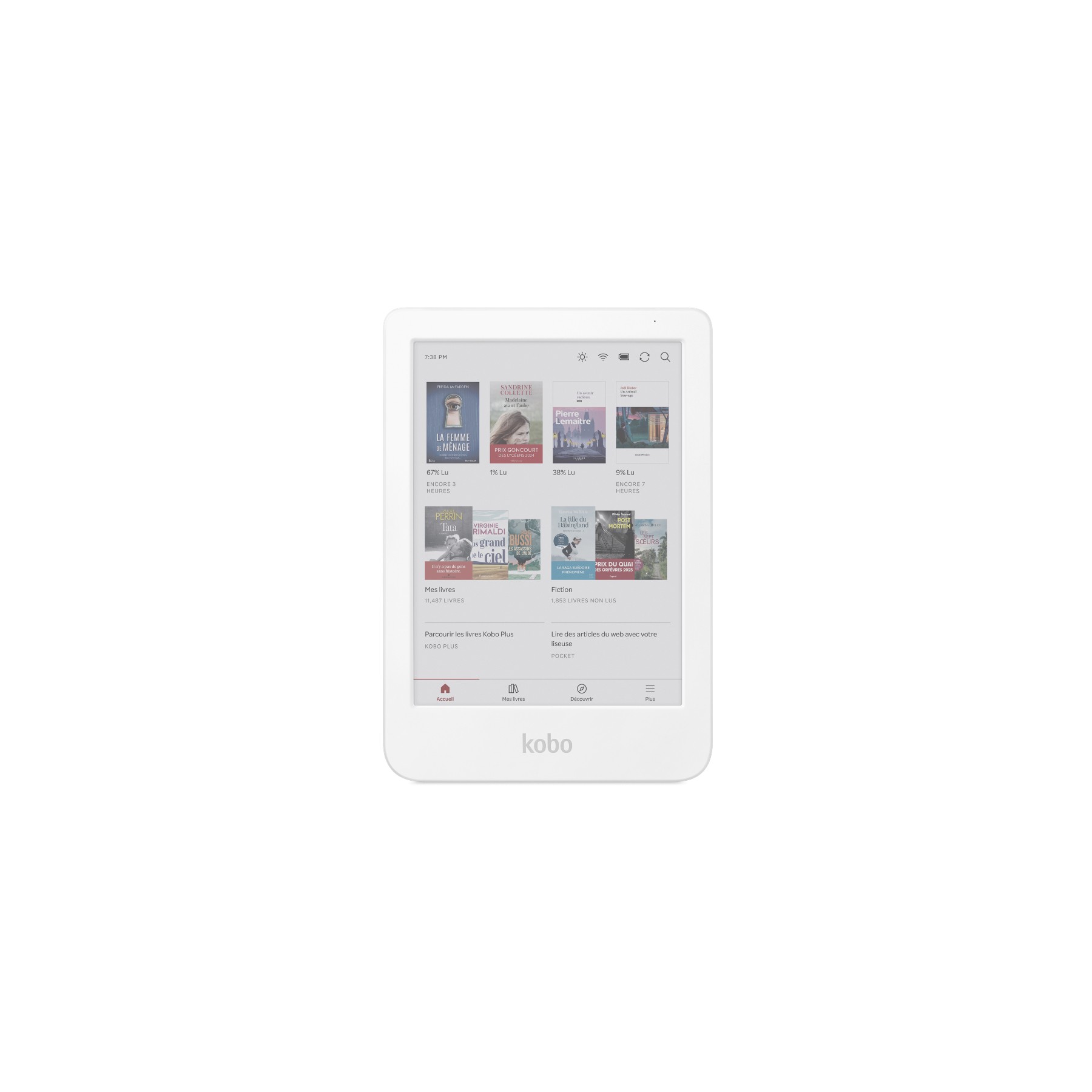 Liseuse eBook KOBO Clara Colour Blanche