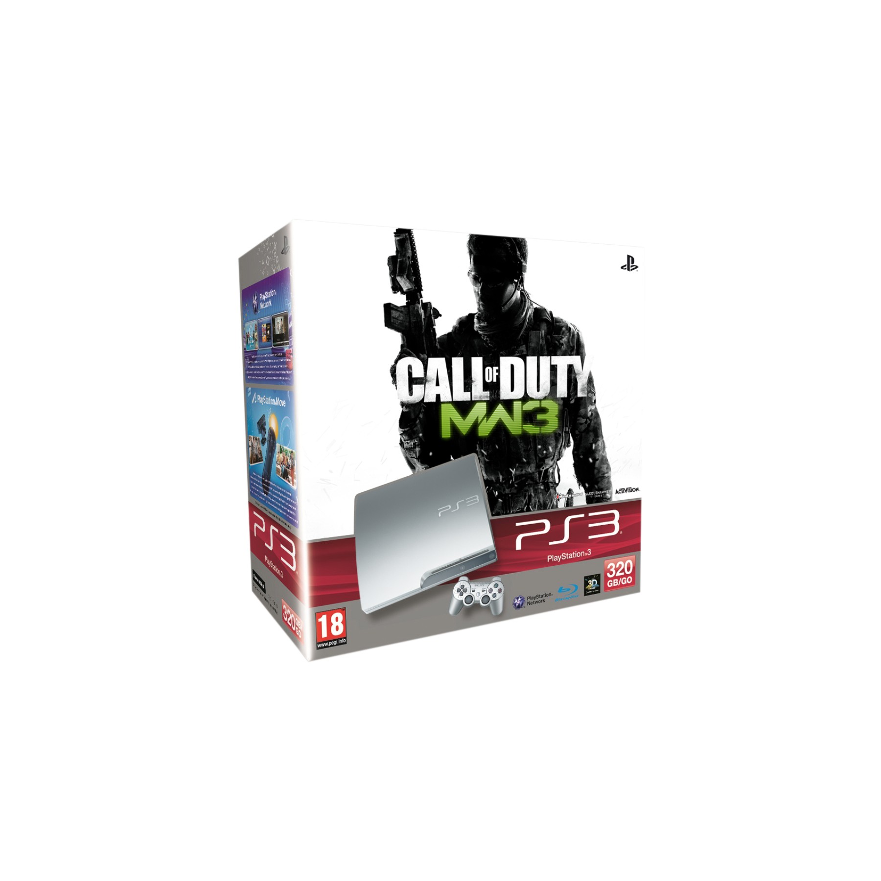 Console SONY PS3 320Go Silver + Call of Duty MW3 Reconditionné