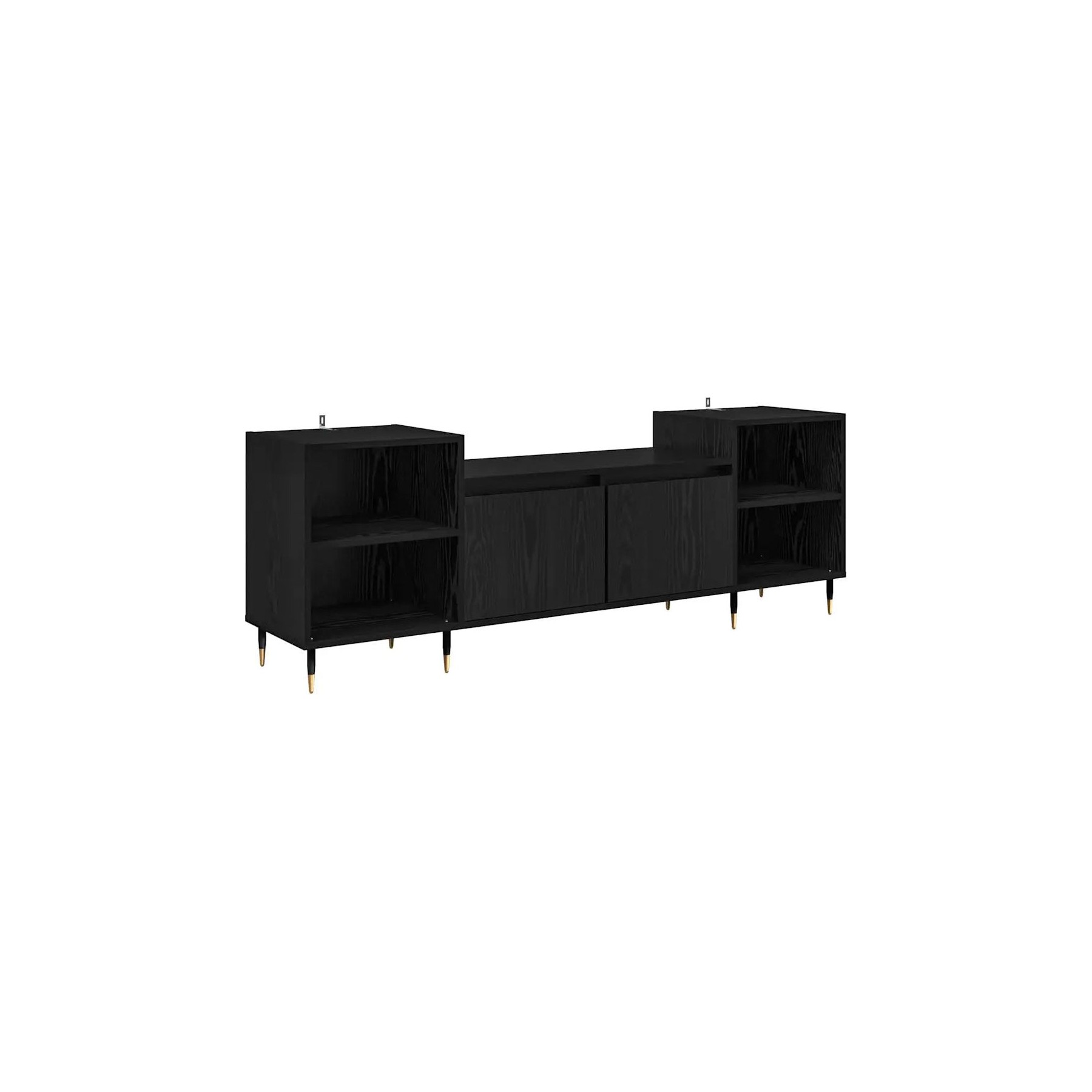 Meuble TV HELLOSHOP26 Meuble TV rectangulaire moderne avec ran