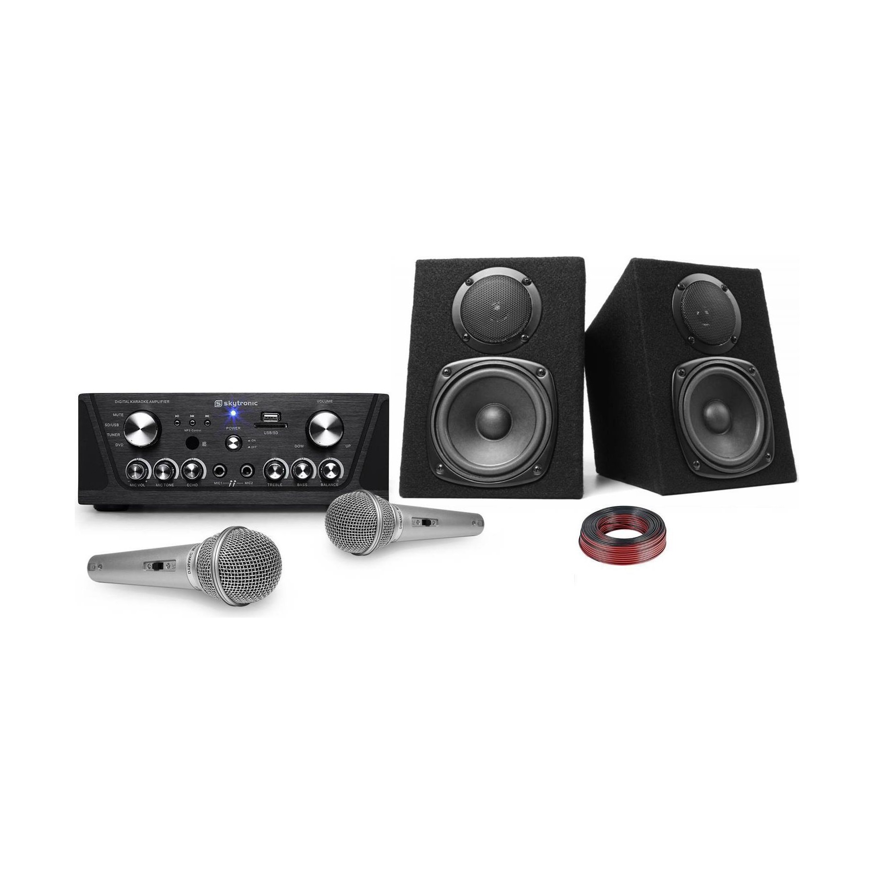 Karaoké NONAME Ampli karaoké160W+Enceintes 2x100W+2Mic