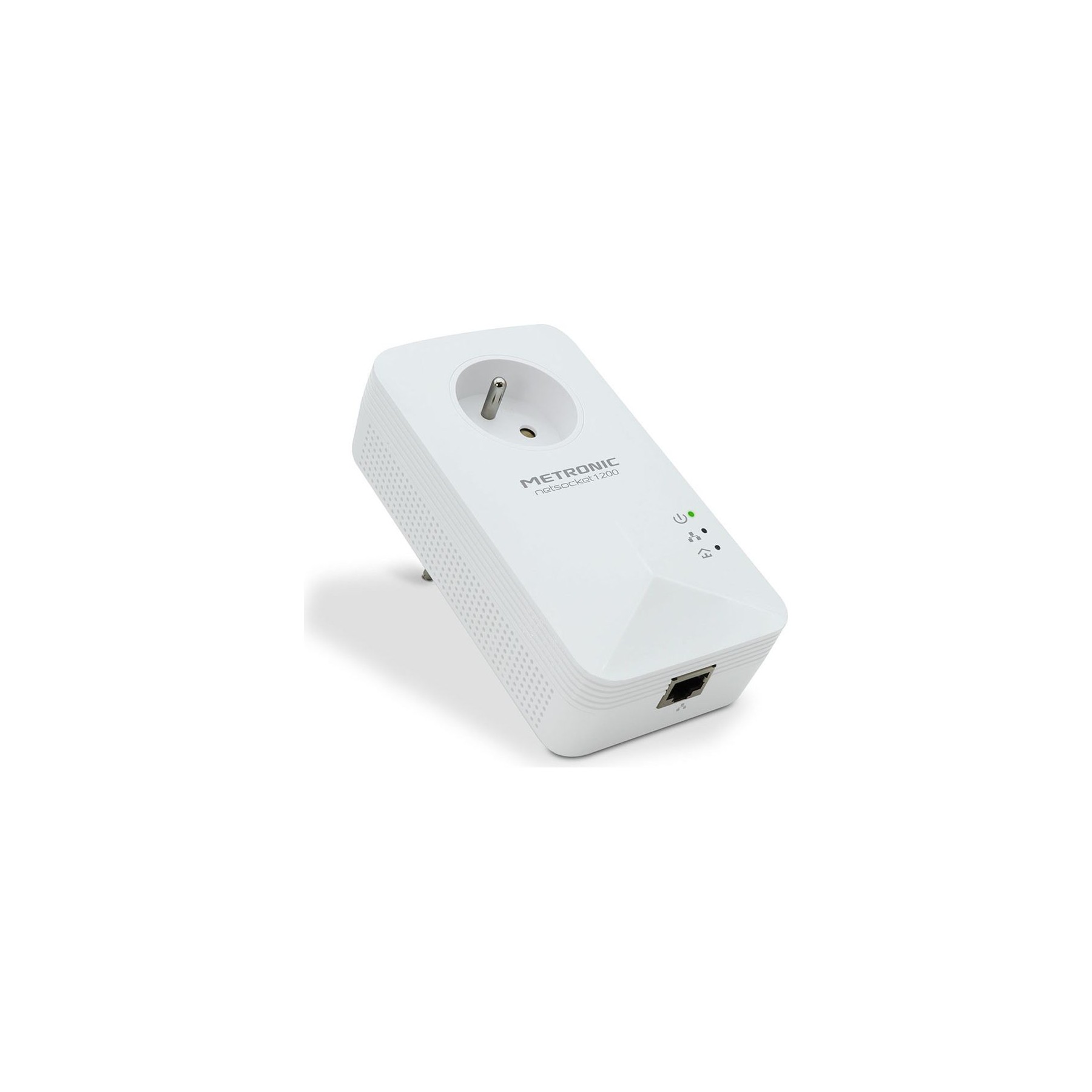 CPL Filaire METRONIC netsocket 1200 avec prise gigogne 495486