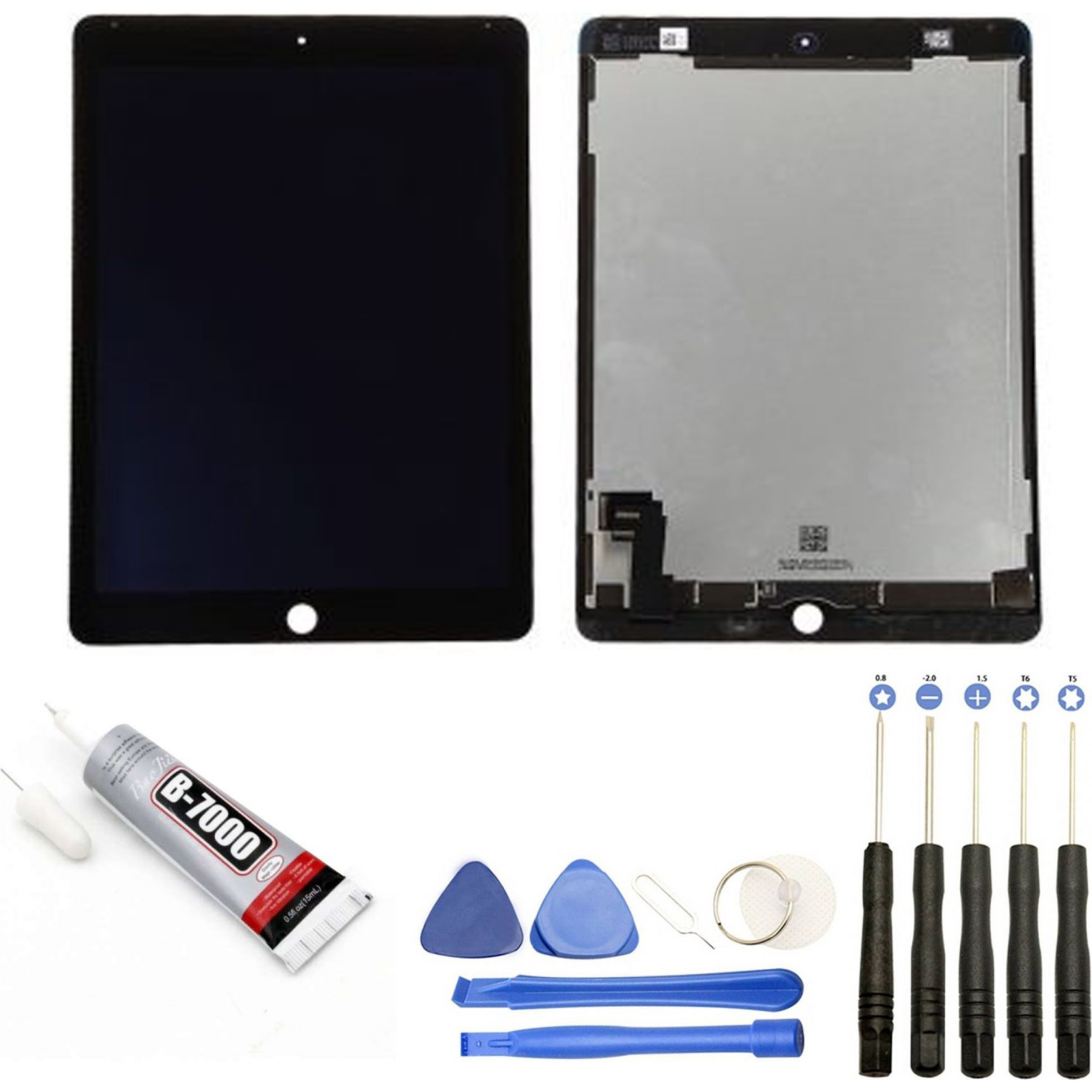 Ecran téléphone VISIODIRECT Vitre + LCD pour iPad Air 2 NOIR