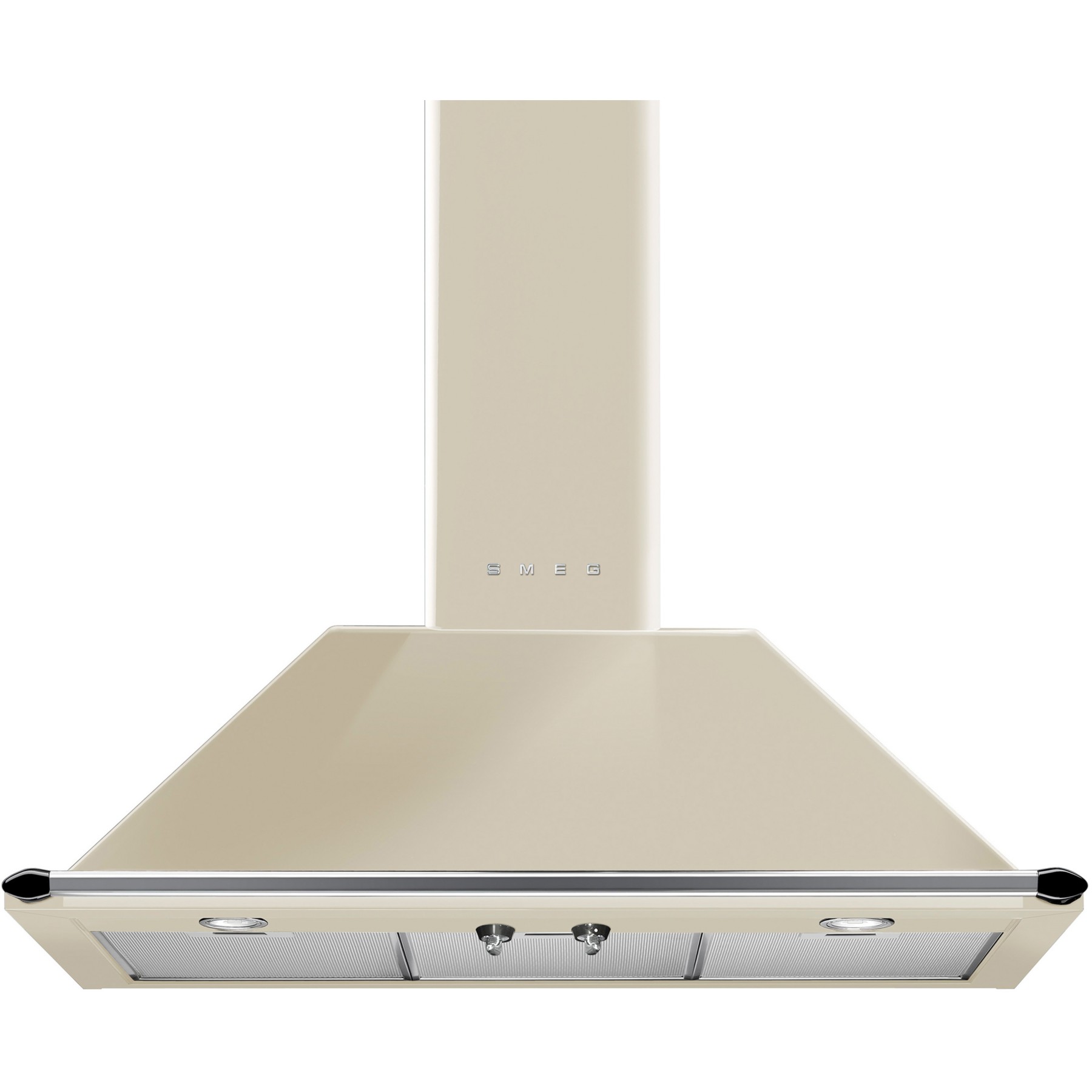 Hotte décorative murale SMEG KT90PE crème pour BU93