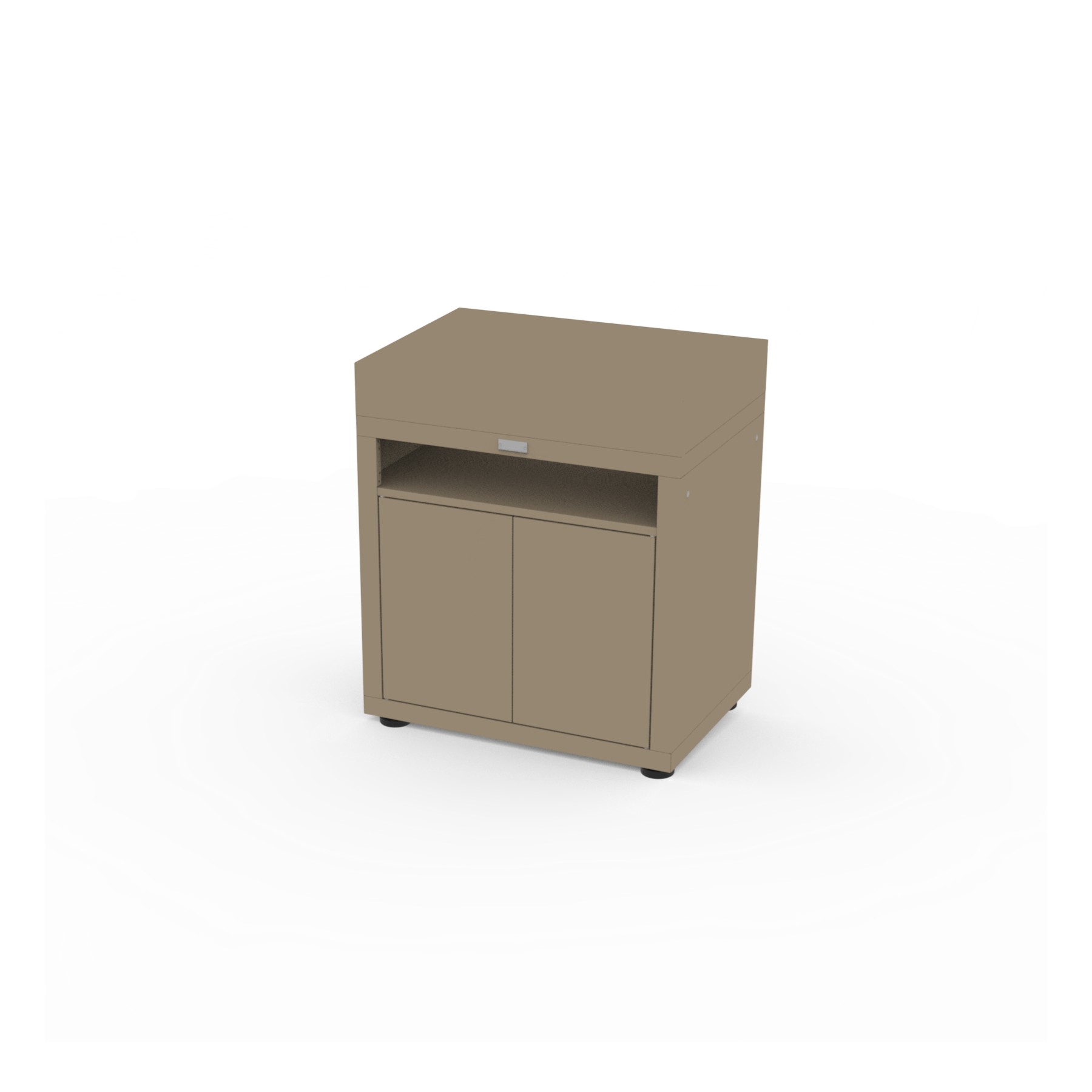 Meuble de cuisine extérieure LE MARQUIER AVEC TABLETTE 80X55 CM TAUPE MC80PTAE22