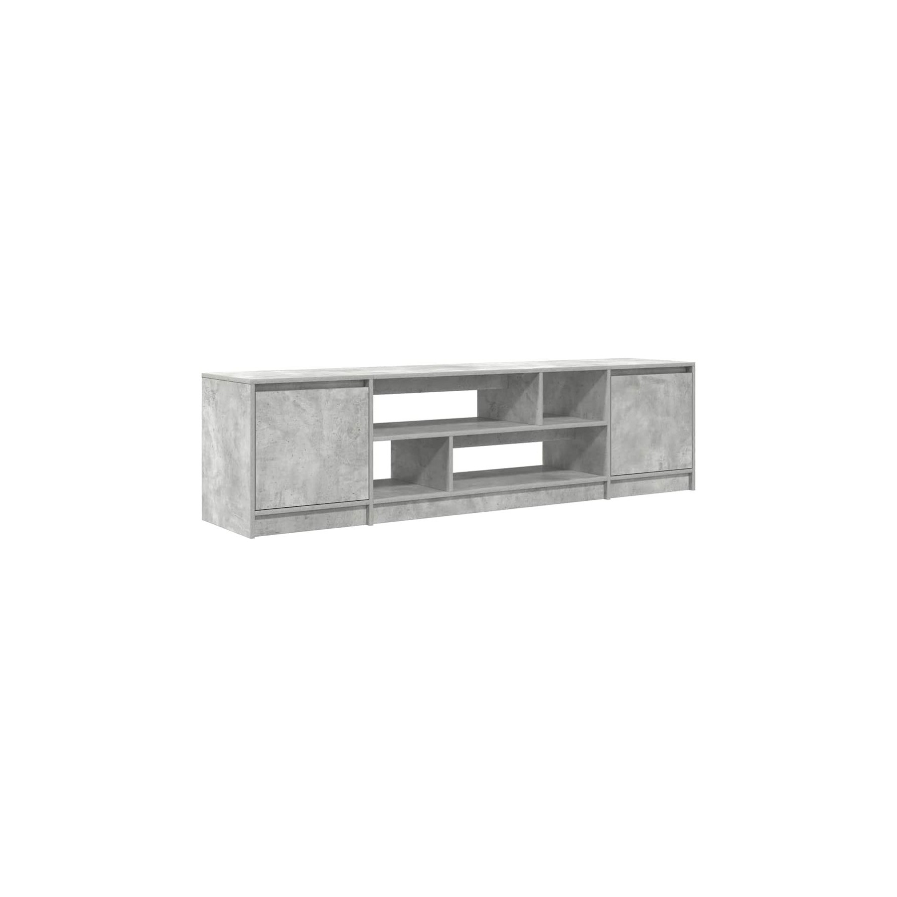 Meuble TV HELLOSHOP26 Meuble TV moderne avec grand rangement s