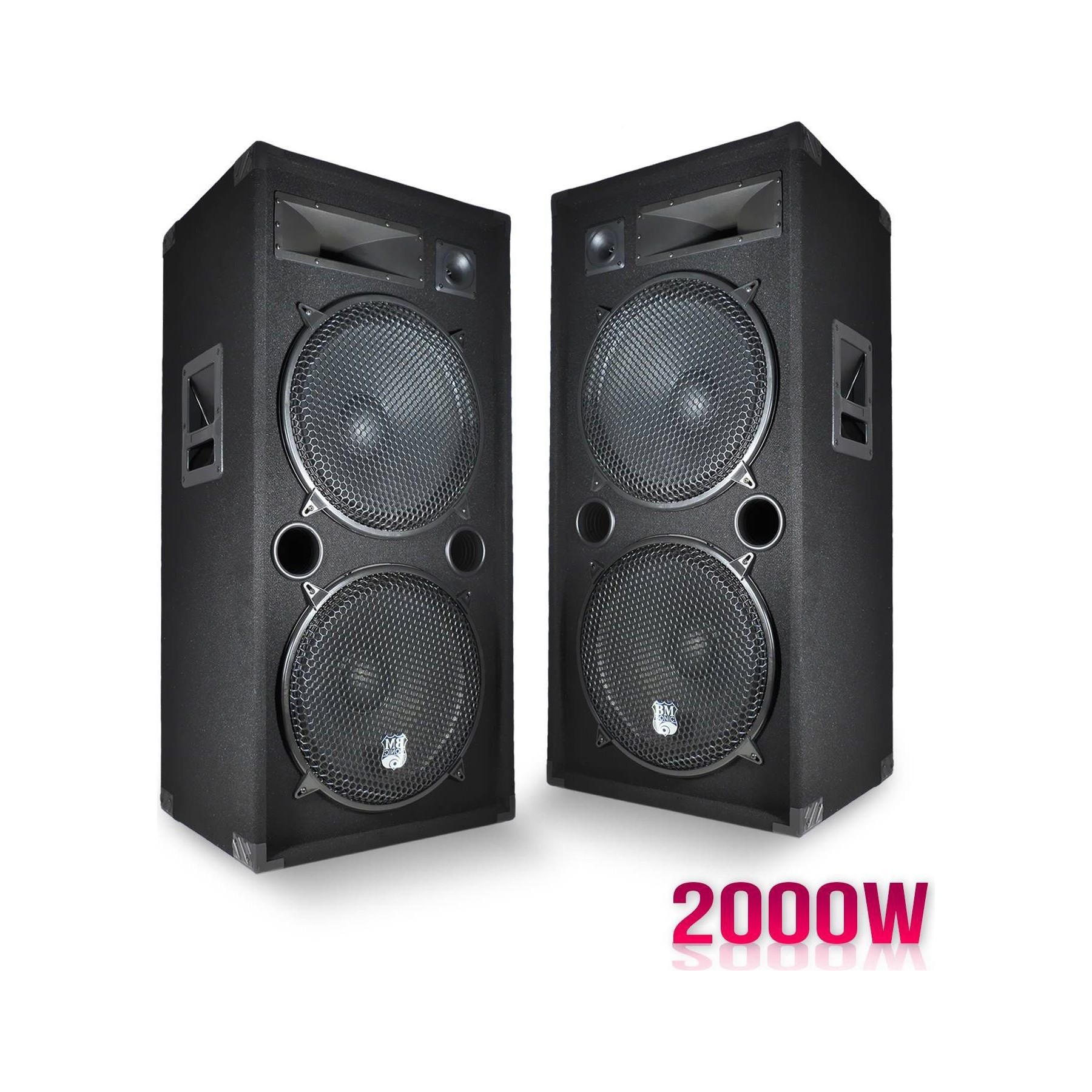Enceinte sono BM SONIC 2enceintes passives2x15"/38cm 2x1KW