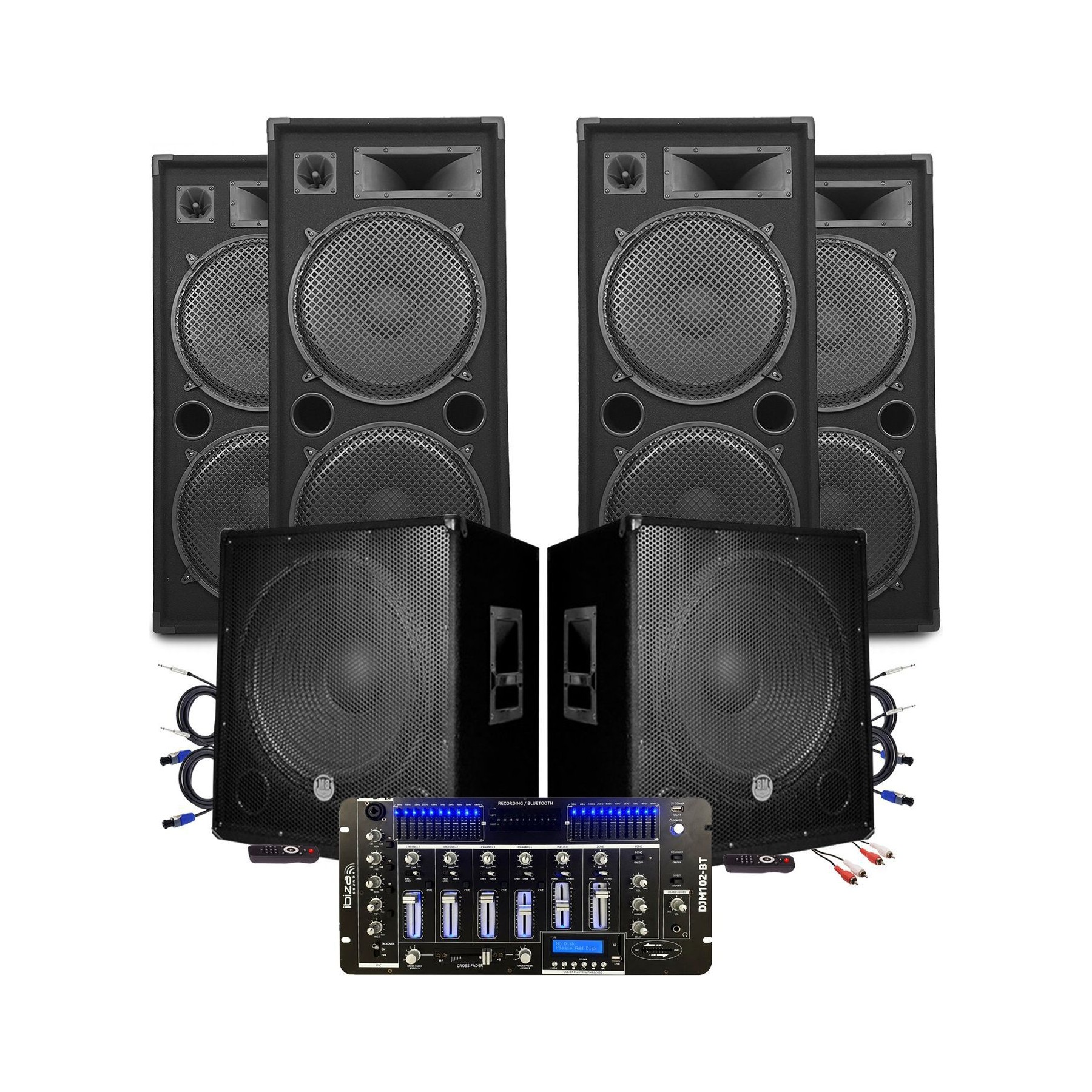 Pack sono KOOL.STAR LSC215-BMS18 2xSUB 4xEnceintes, Mixage