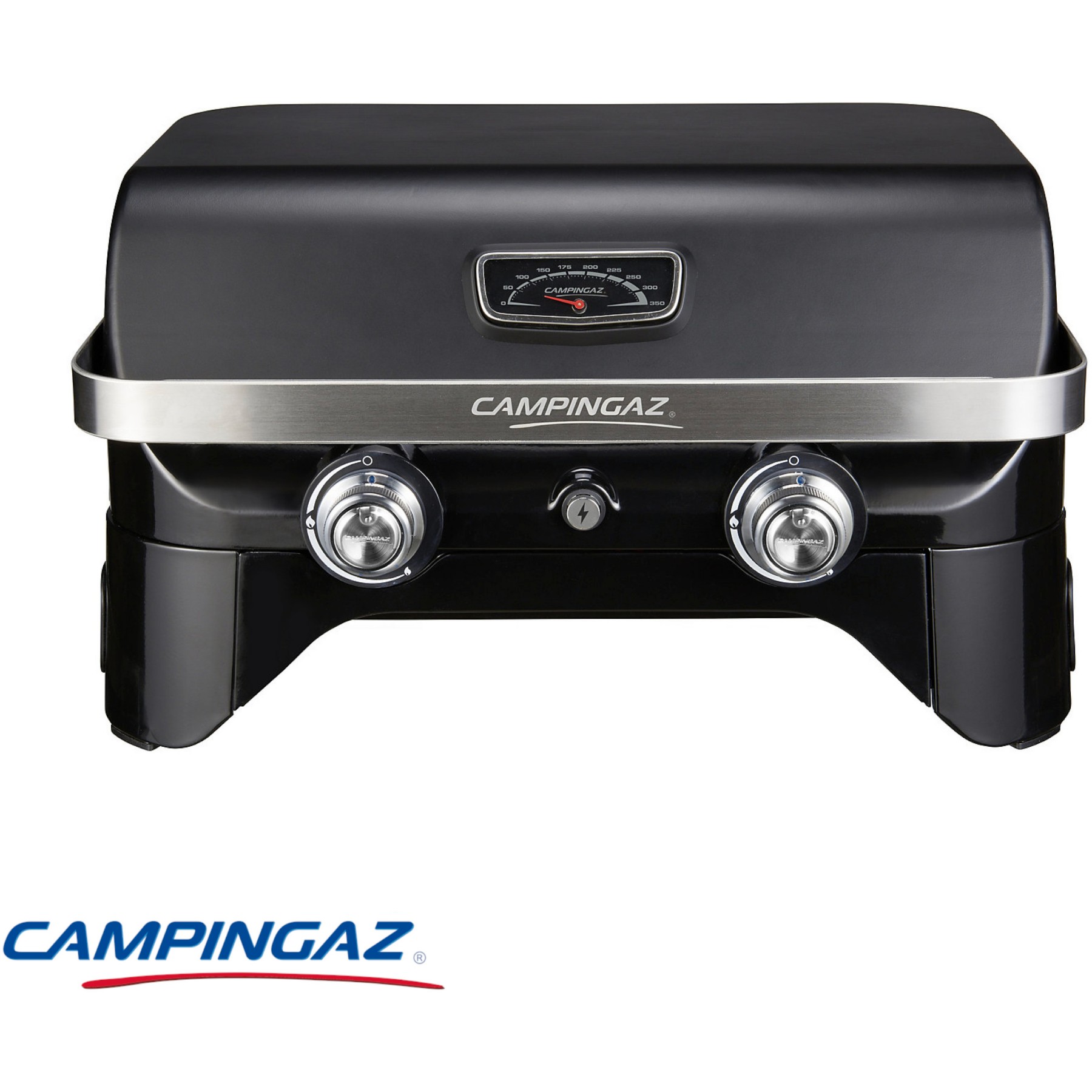 Barbecue gaz CAMPINGAZ Attitude LX noir 2 brûleurs à poser, 58x36 cm