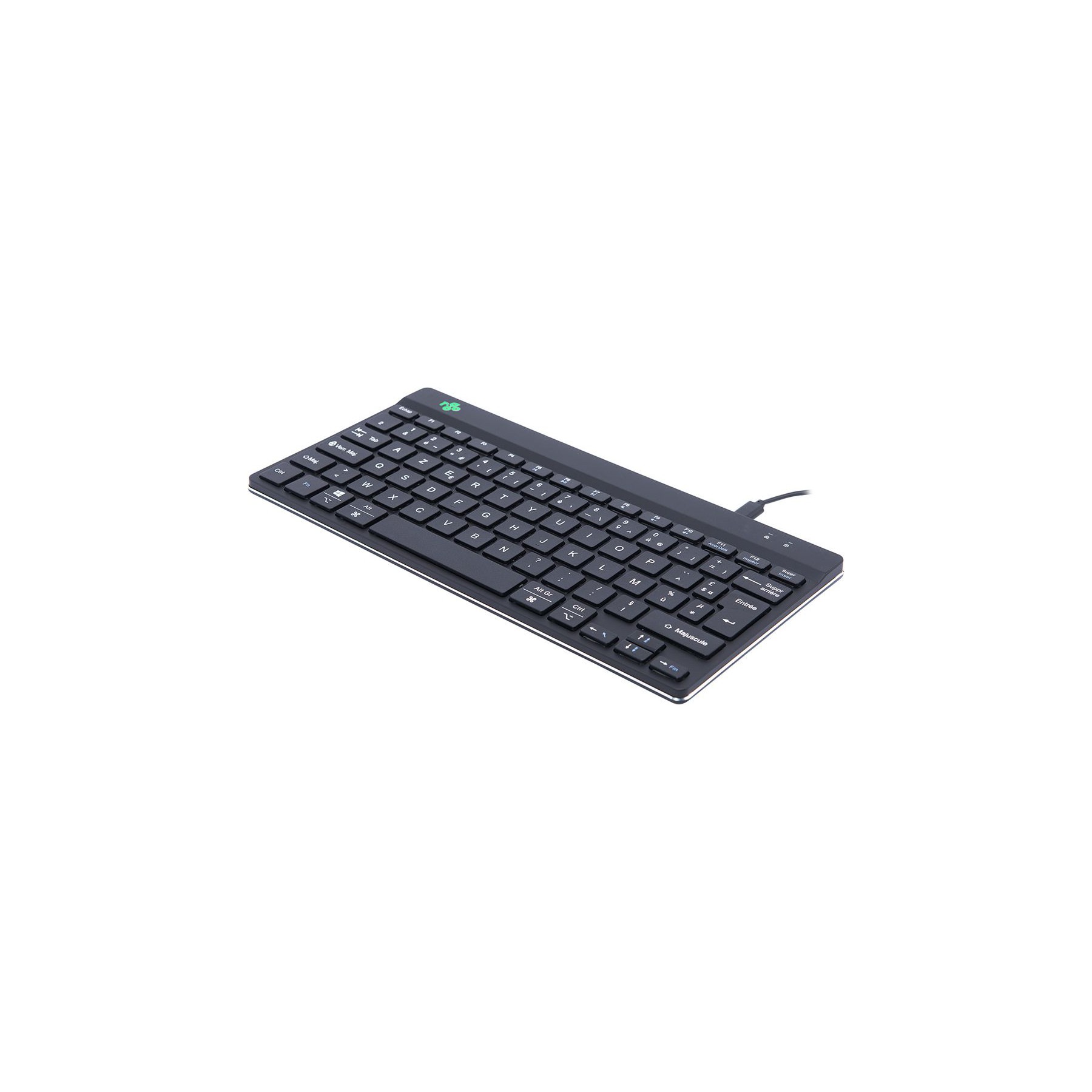 Clavier filaire R-GO-TOOLS Clavier ergonomique, FR, noir