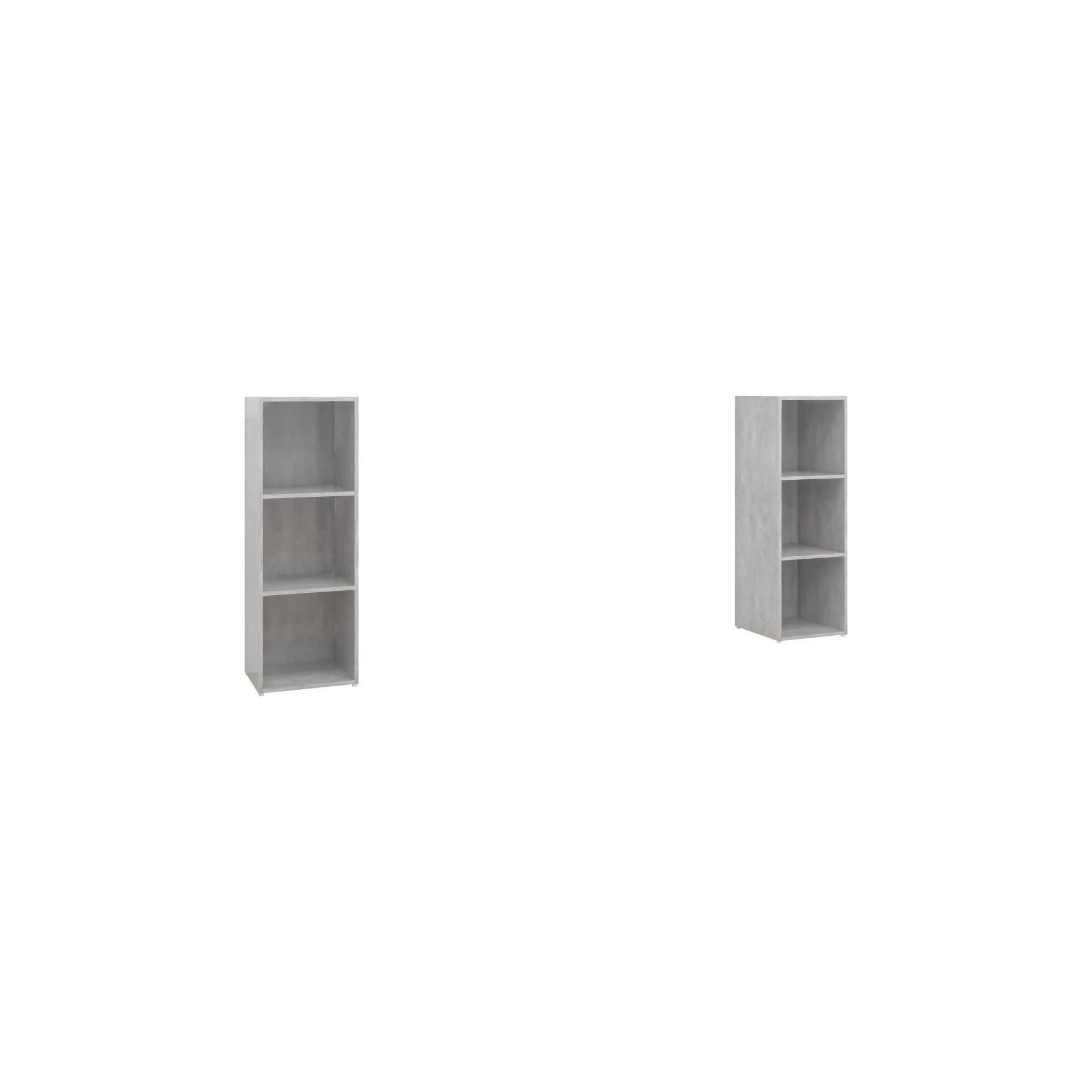 Meuble TV HELLOSHOP26 Lot de 2 meubles TV modernes 107 x 35 x