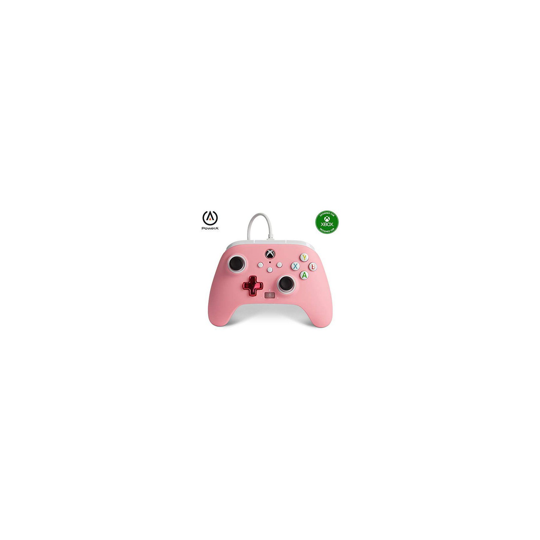 Manette POWER A Manette de jeu filaire pour XBox (Rose)