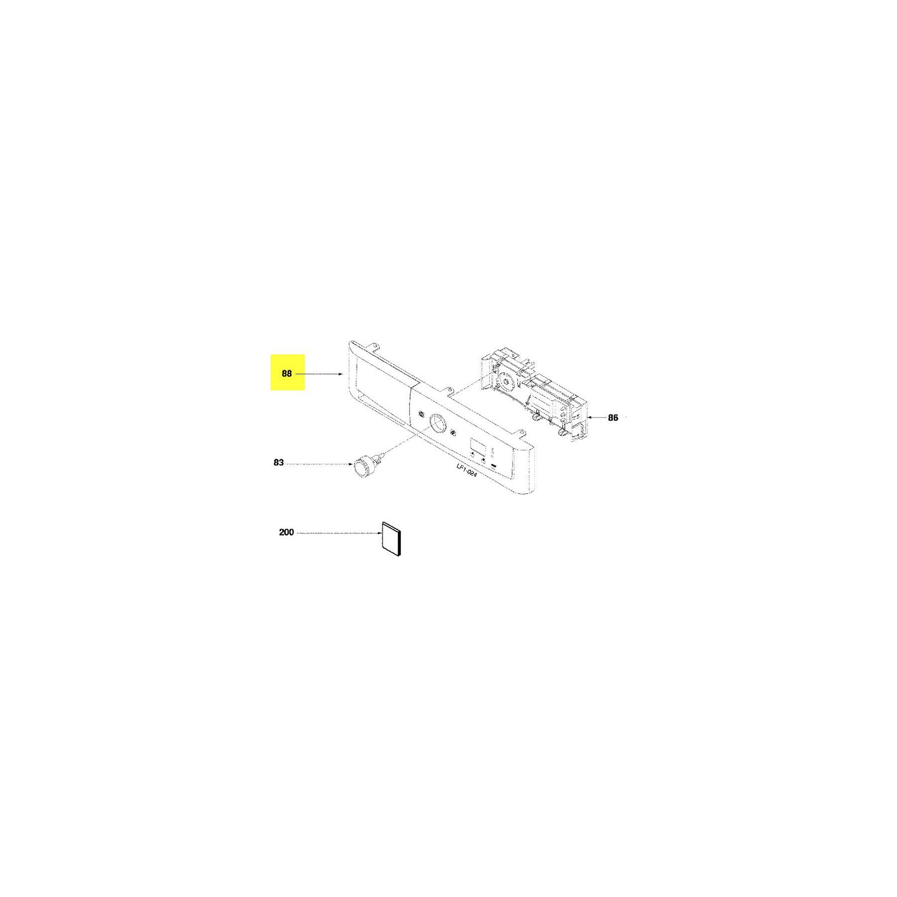 Bandeau FAGOR bandeau de commande rep 88