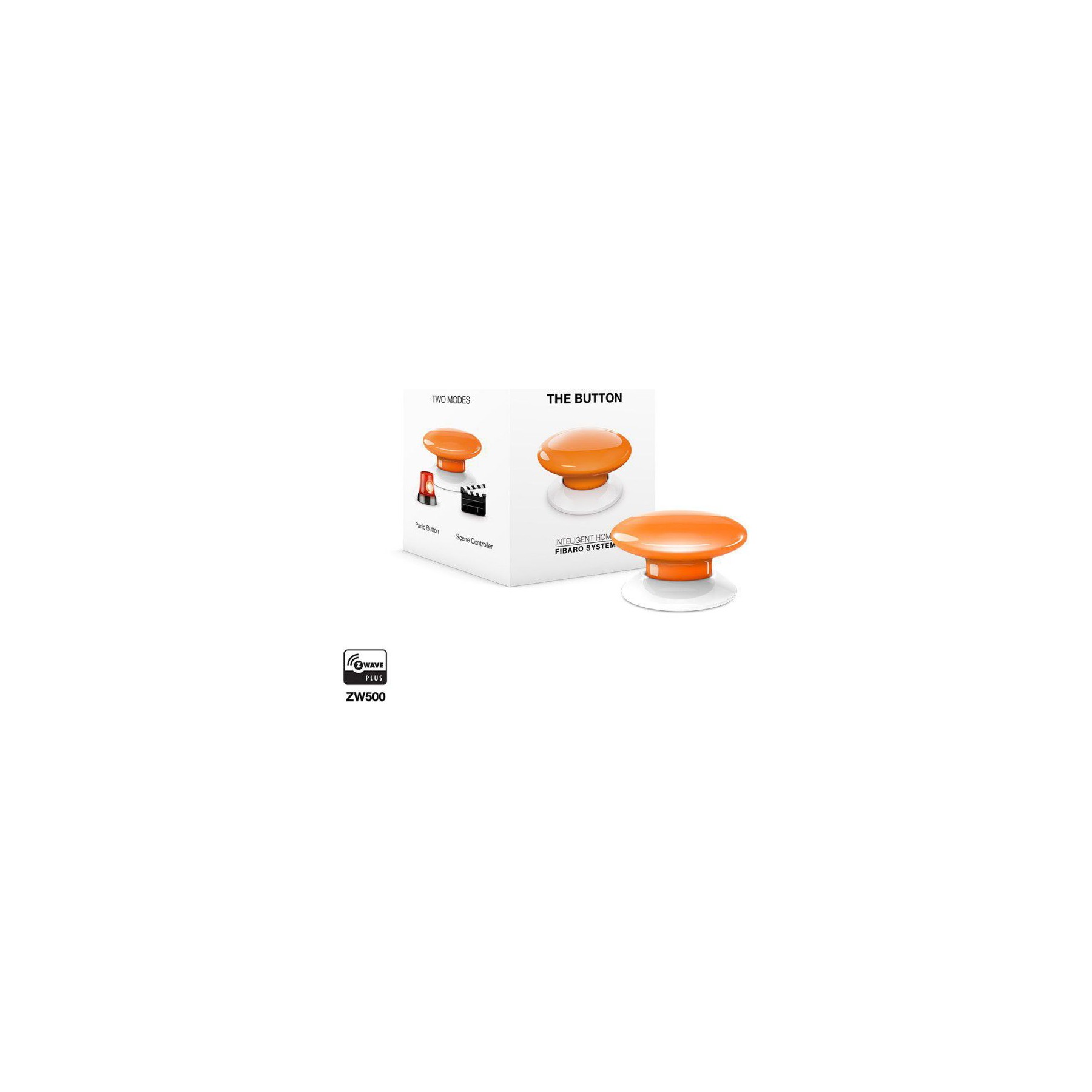 FIBARO Bouton de commande Z-Wave Plus orange -