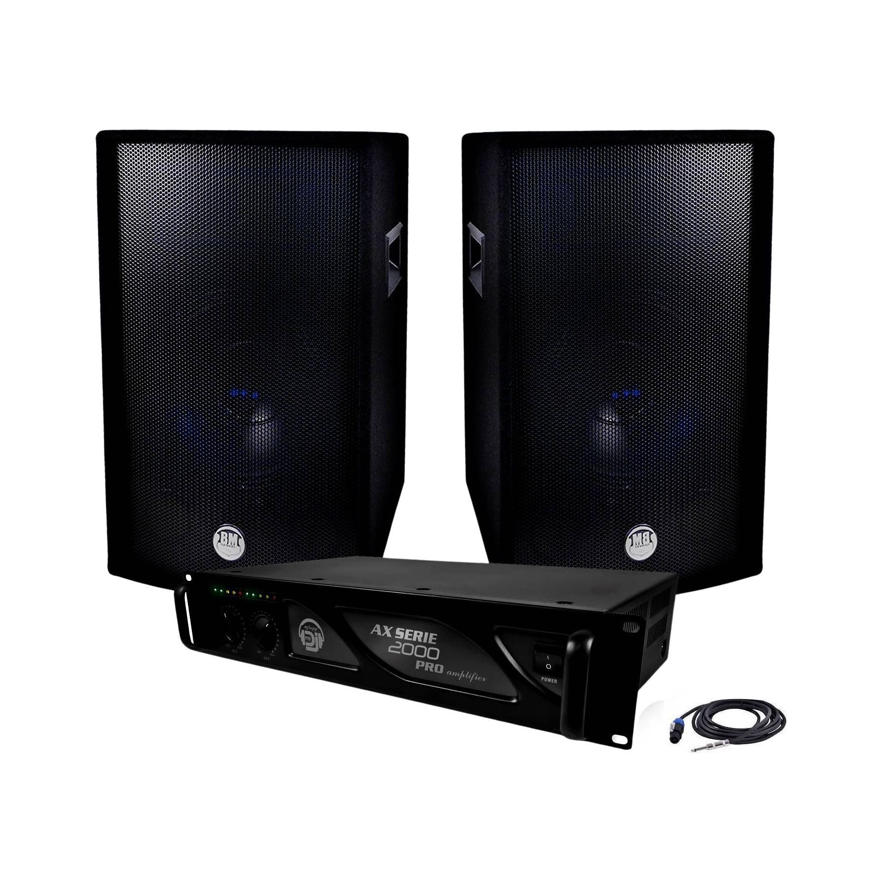 Pack sono BM SONIC Pack Sonorisation 2600W Ampli Mydj + Enc