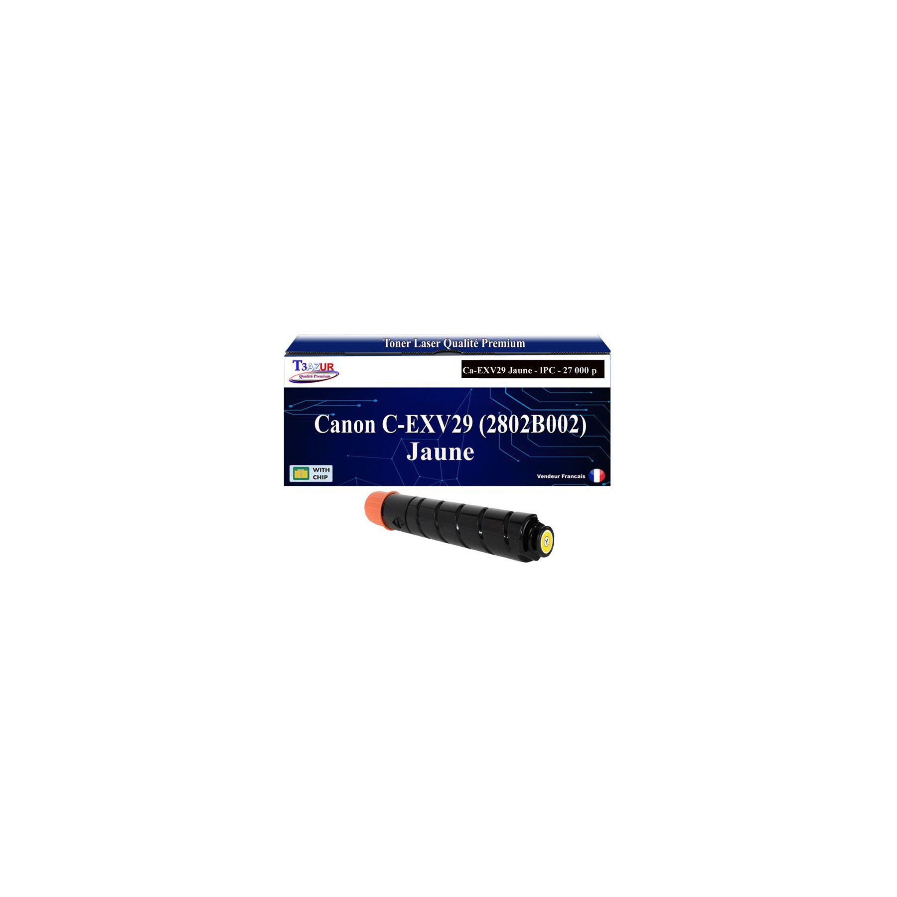 Toner T3AZUR pour Canon C5235i, C5240i, CEXV29 Y