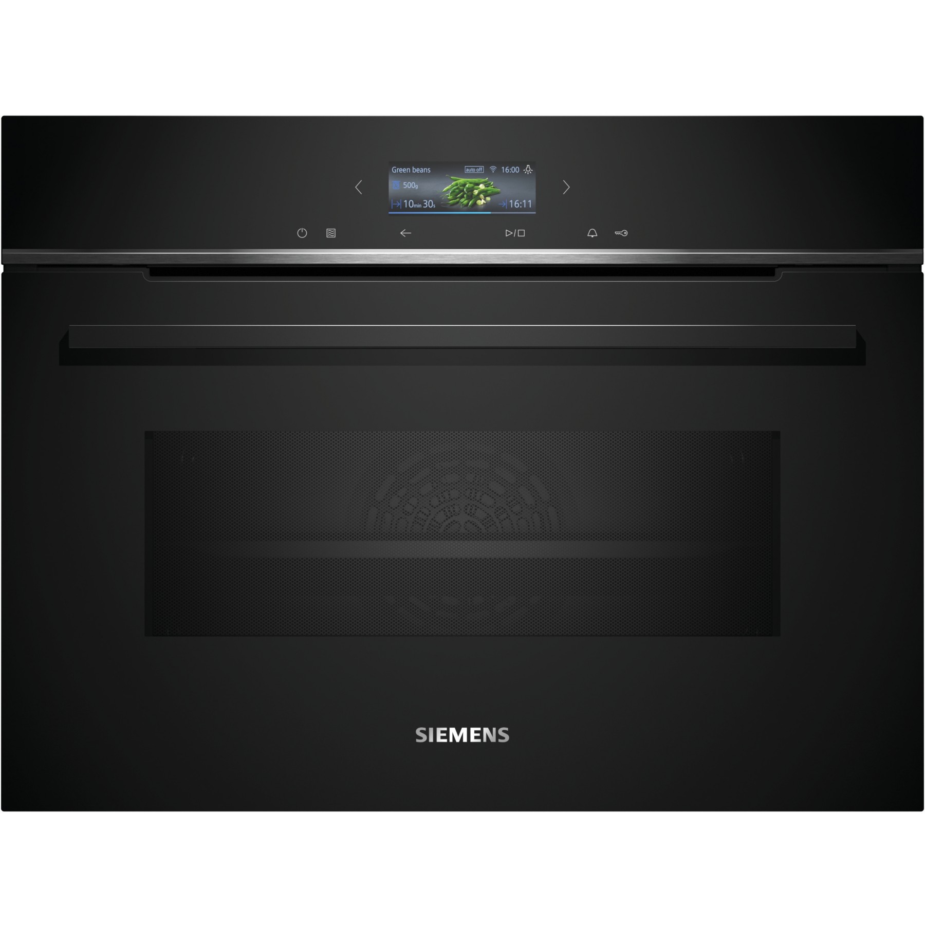 Four encastrable SIEMENS CM724G1B1 iQ700 - Compact 45cm, Combiné Micro-ondes, Nettoyage HumidClean, Wifi