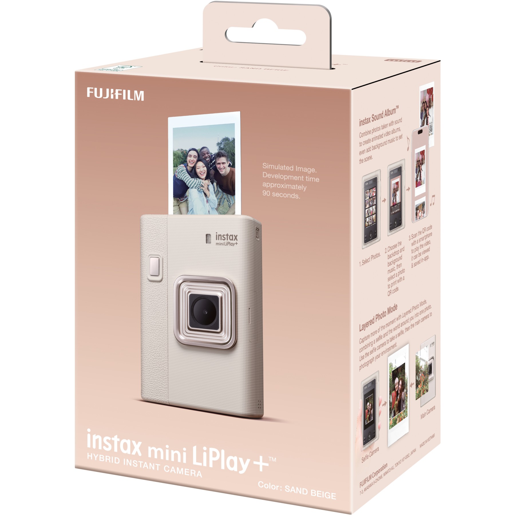 Appareil photo Instantané FUJIFILM Intax Liplay plus beige