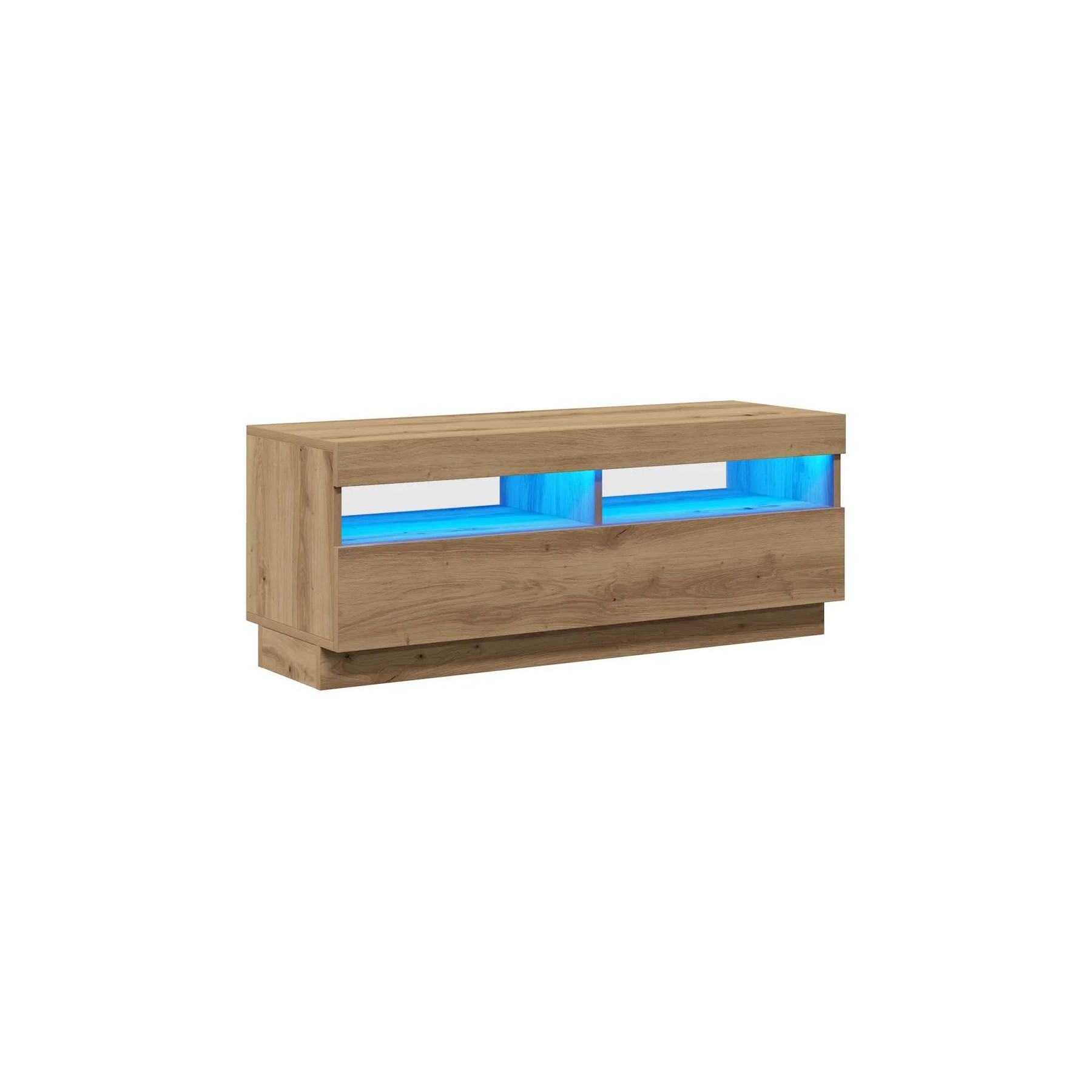 Meuble TV HELLOSHOP26 Meuble TV flottant moderne avec lumières