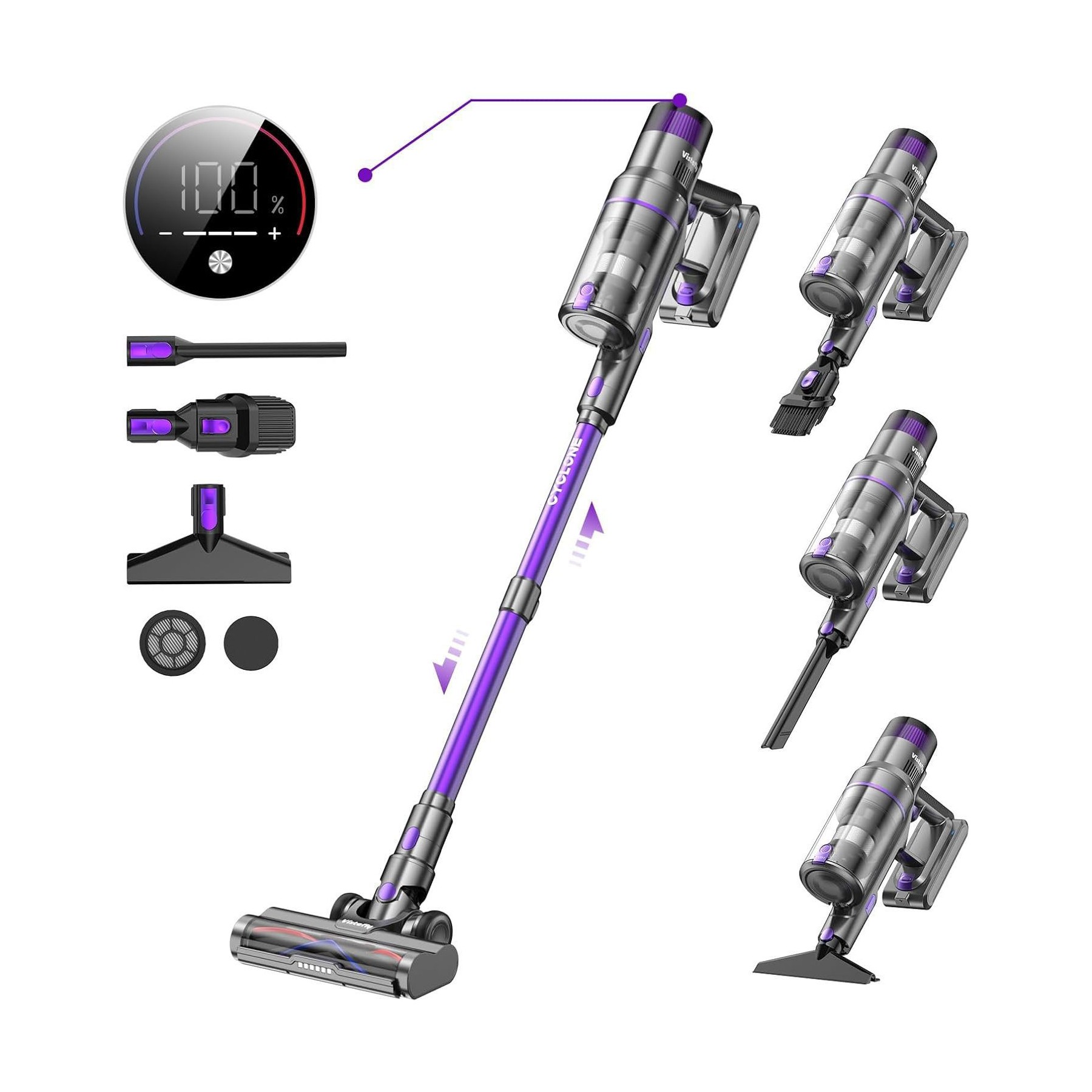 Aspirateur balai VISTEFLY V15SMAX Reconditionné