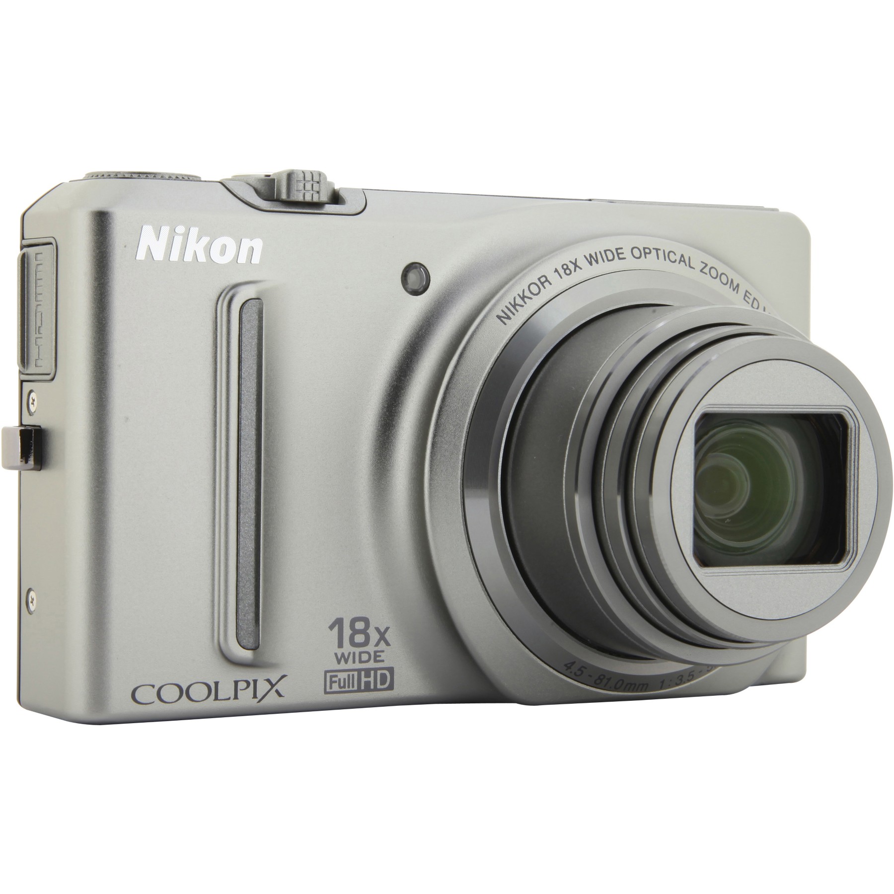 Appareil photo Compact NIKON S9100 Titane Reconditionné
