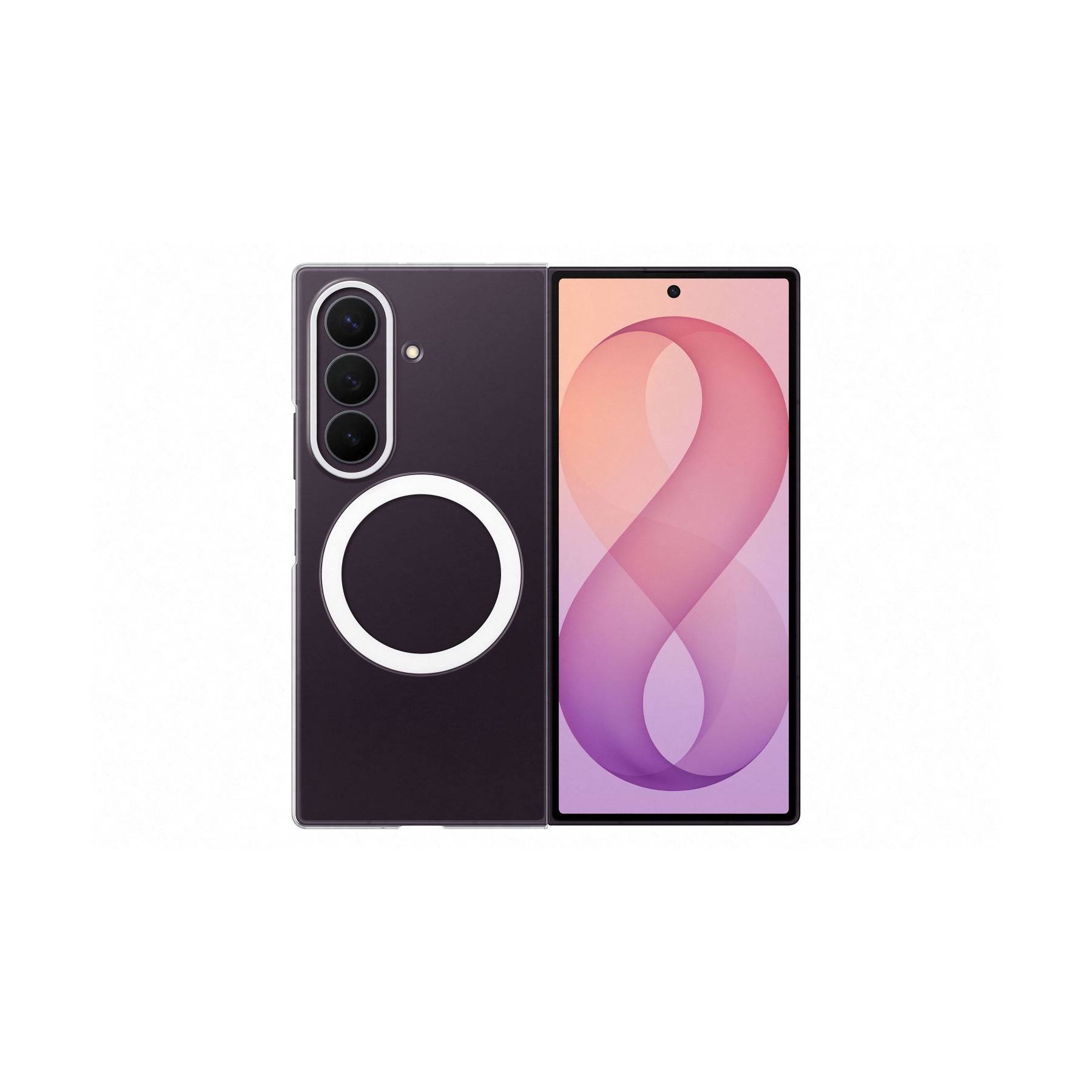 Pack SAMSUNG coque transparente magnétique + protège écran Fold 8 Ultra