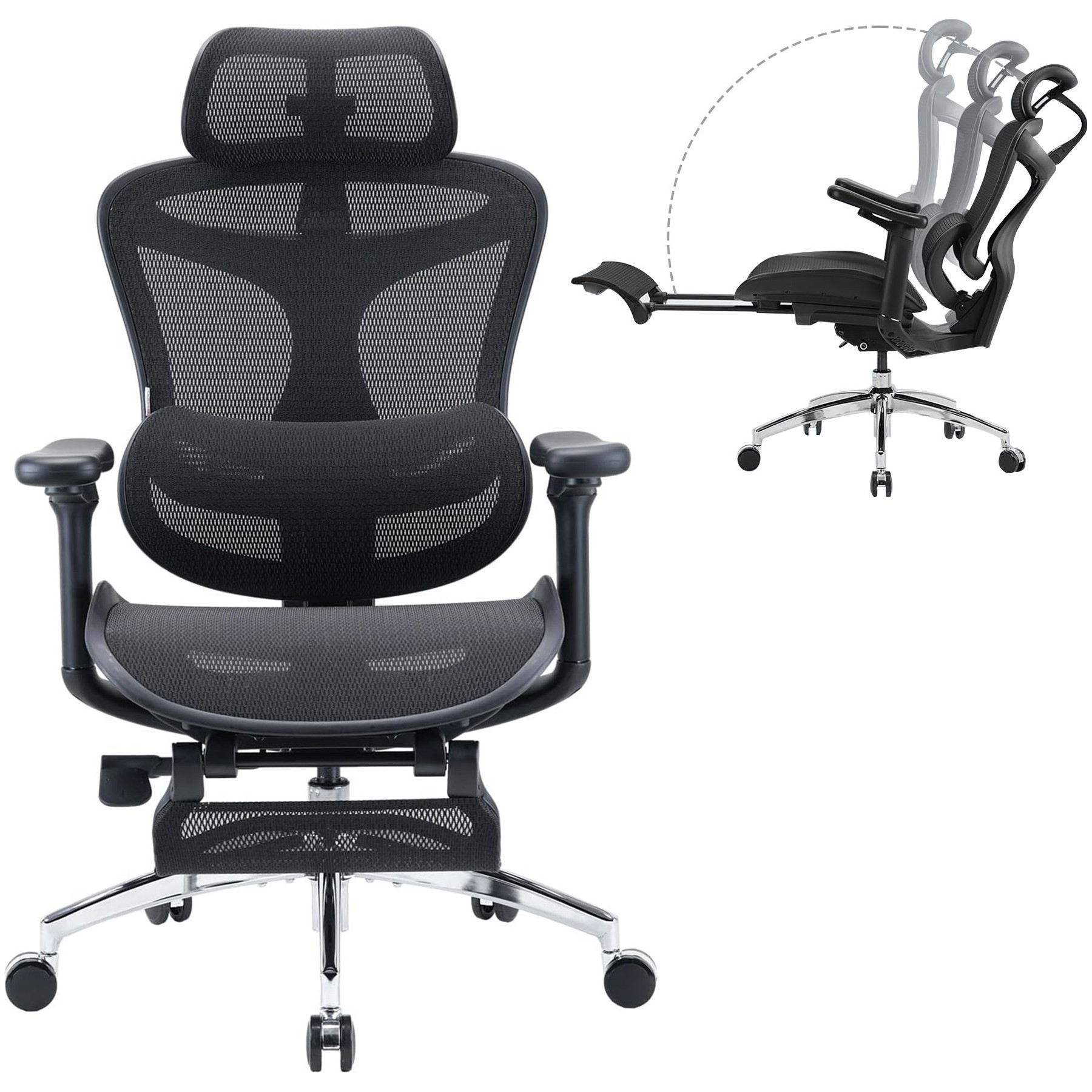 Fauteuil ergonomique SIHOO C300L JT chaise ergonomique noir