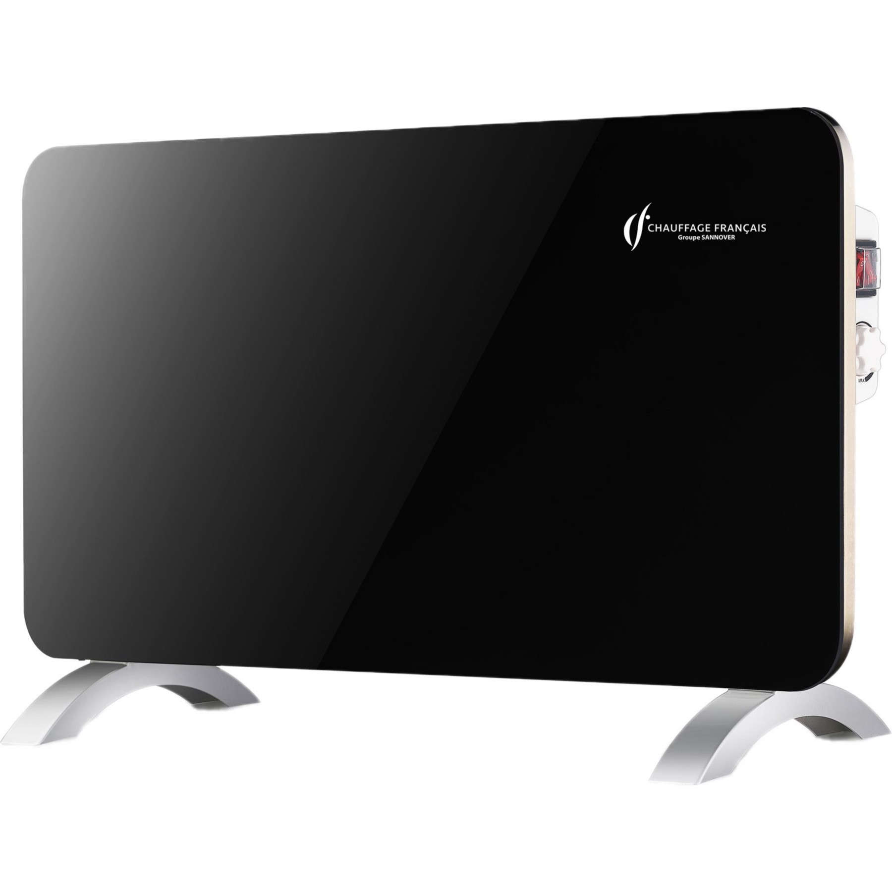 Chauffage électrique SANNOVER Mobile en Verre Sorimo 1000 W Noir