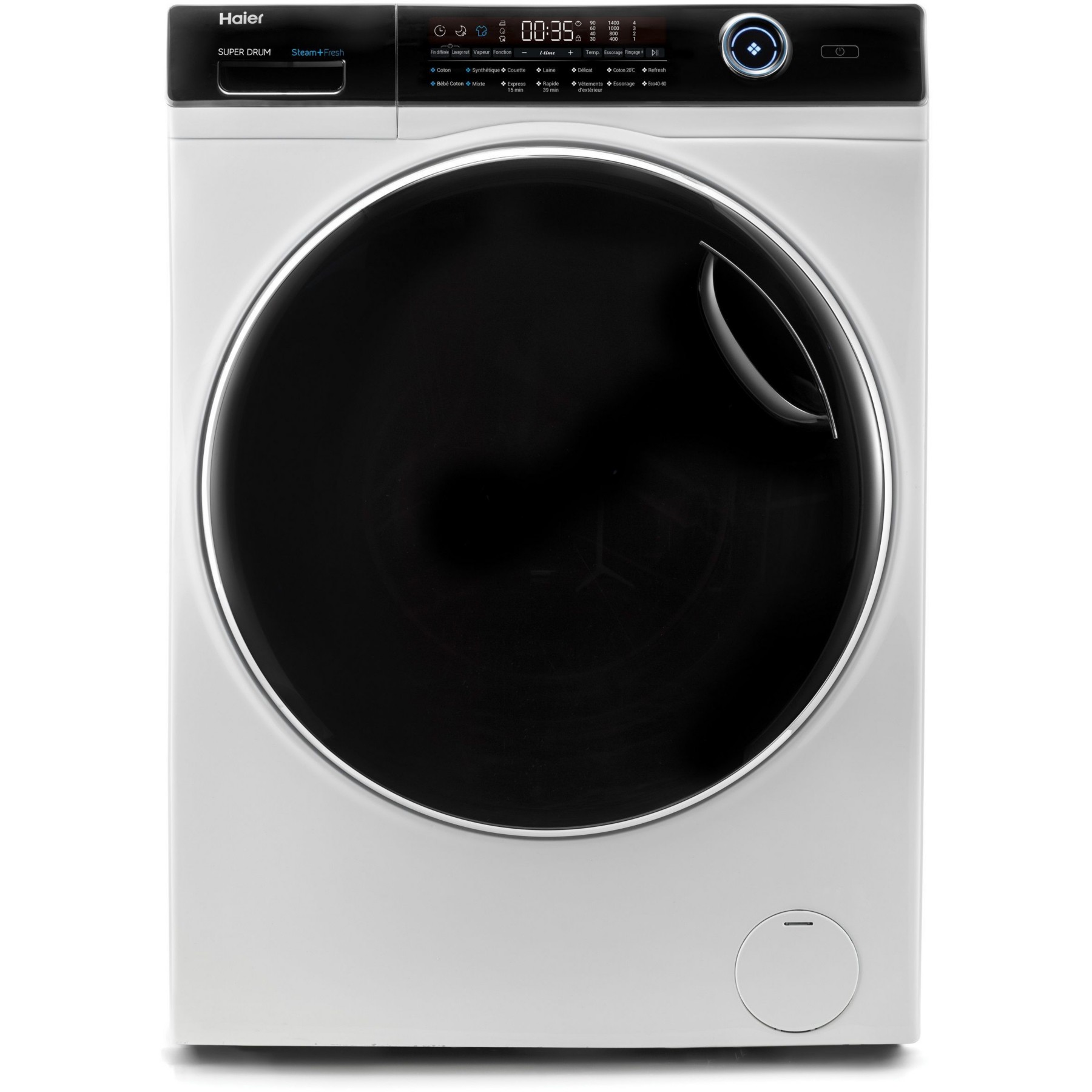 Lave linge hublot HAIER HW150-BP14986EU1 - 15 kg - 1400 tr/min - Classe A - Moteur induction