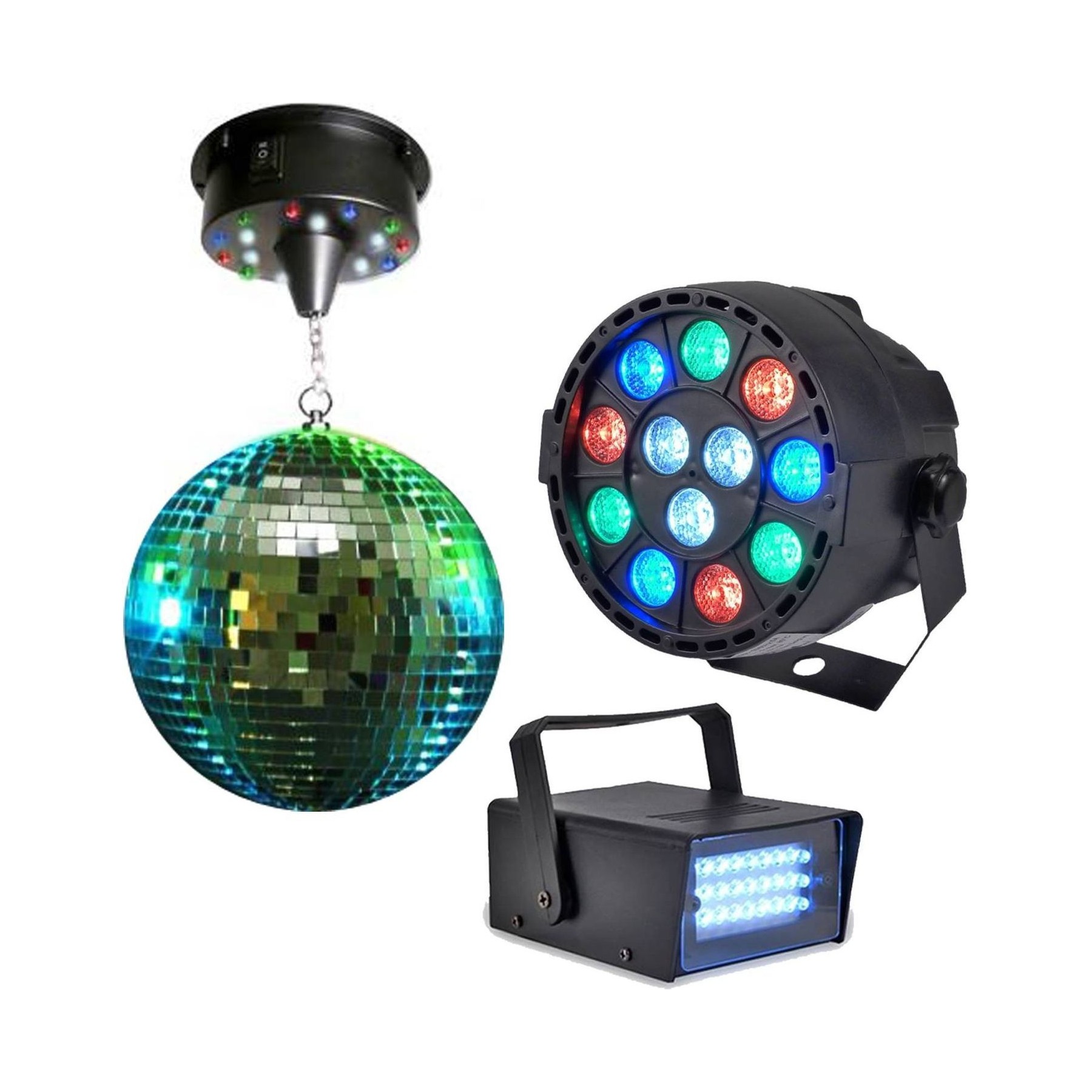 Jeu de lumières LYTOR Pack LIGHT Boule à facettes 20cm + Mini