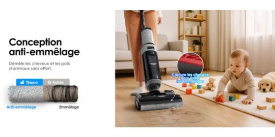 Entretien et autonomie Tineco i5 Stretch Plus