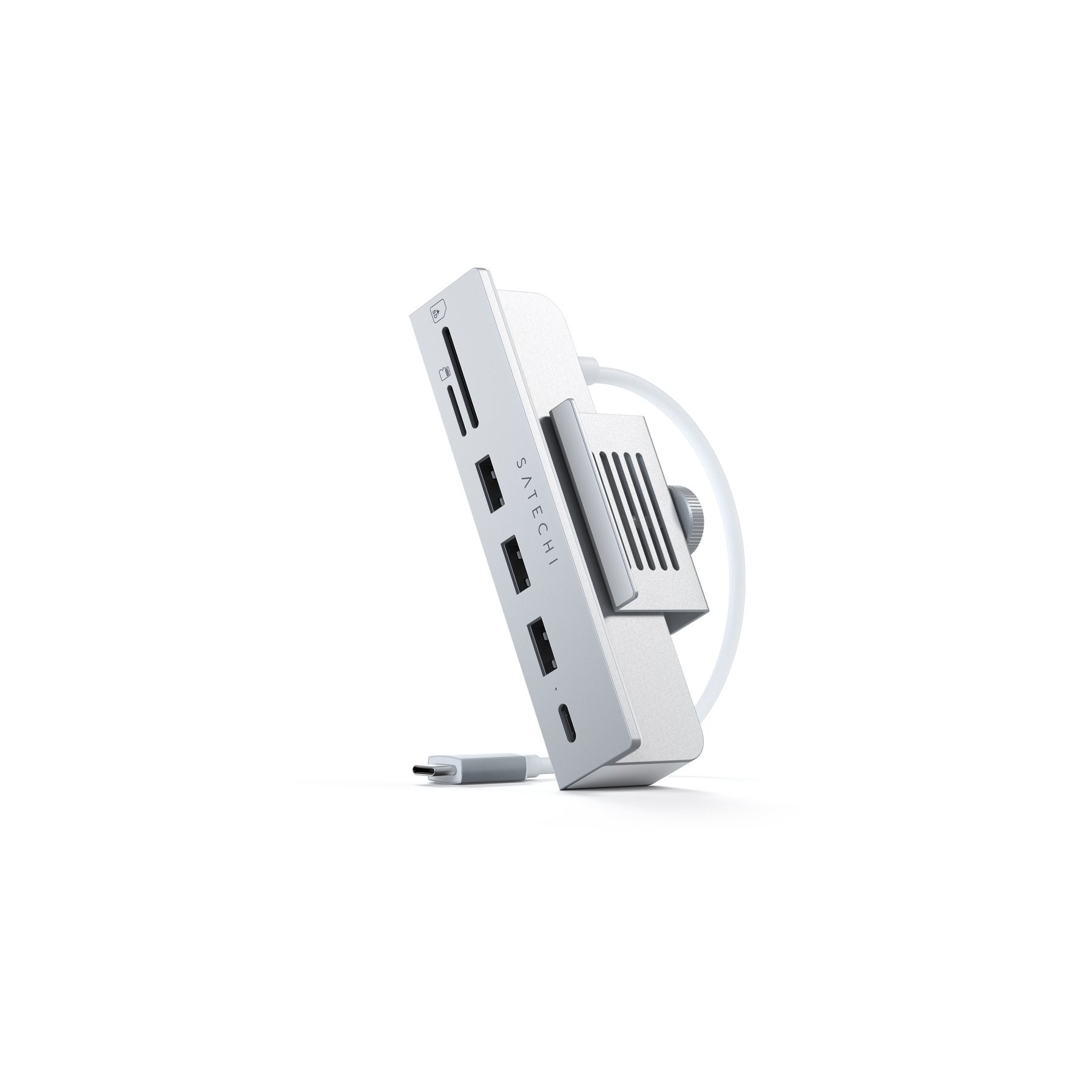 Hub USB C SATECHI USB-C/Multiports 6 en 1 iMac 24'' gris