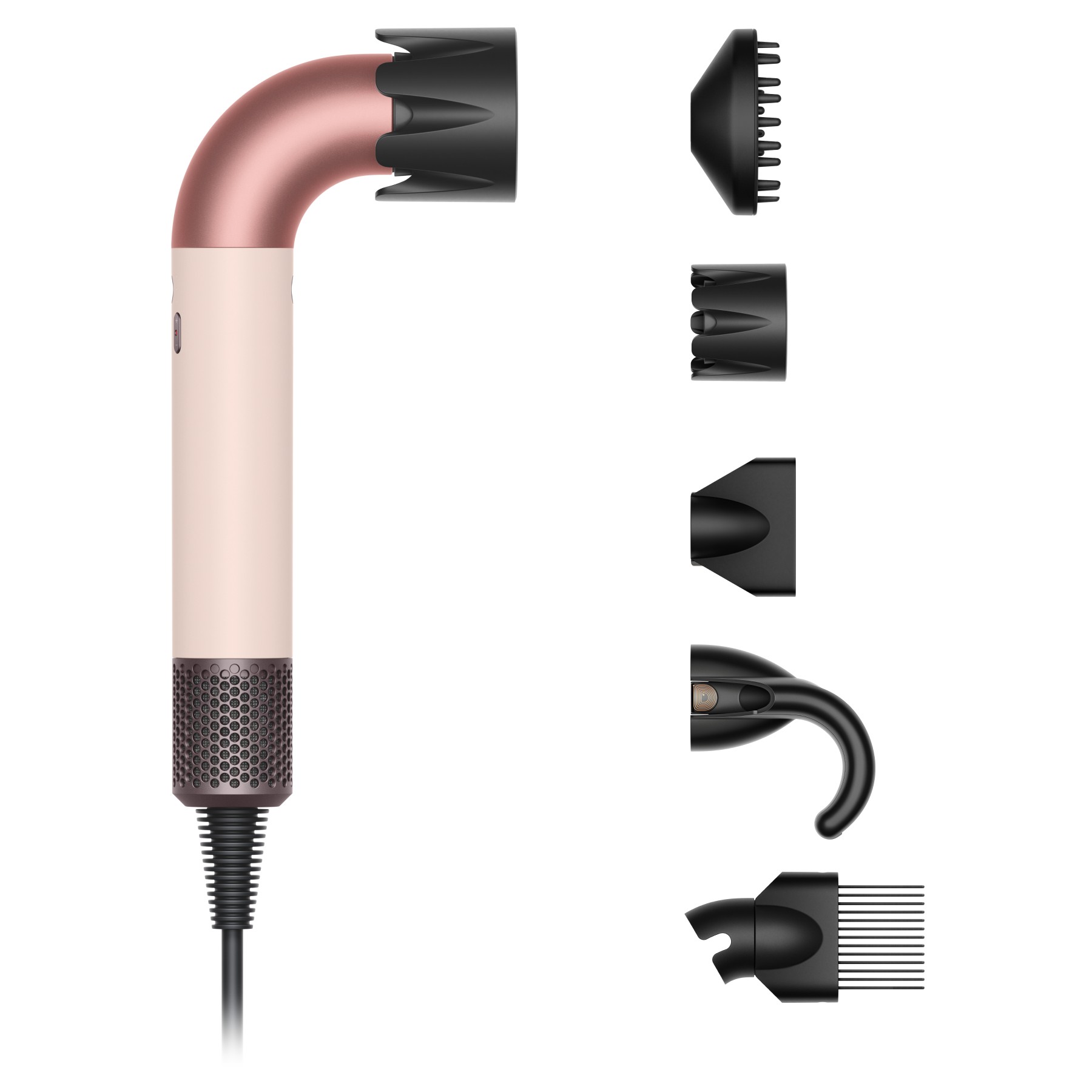 Sèche cheveux DYSON Supersonic R cheveux bouclés à frisés rose céramique