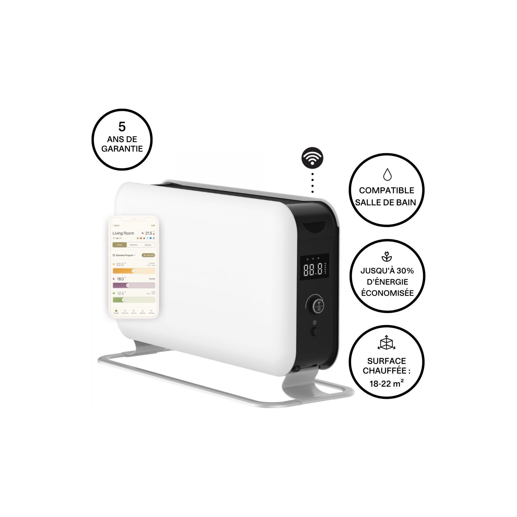 Chauffage électrique MILL Chauffage électrique Mill Max WiFi 1500W
